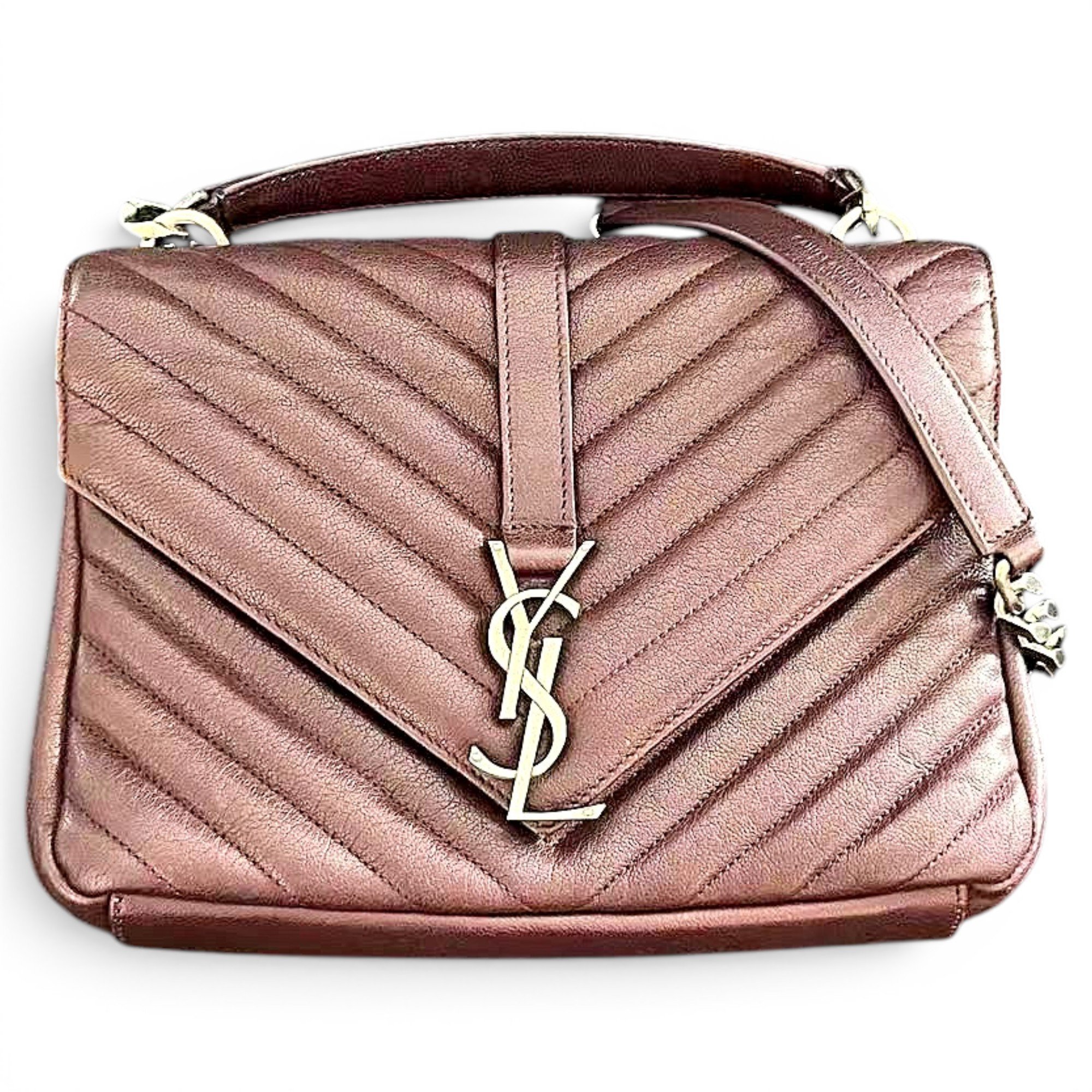 Collége monogramme leather handbag