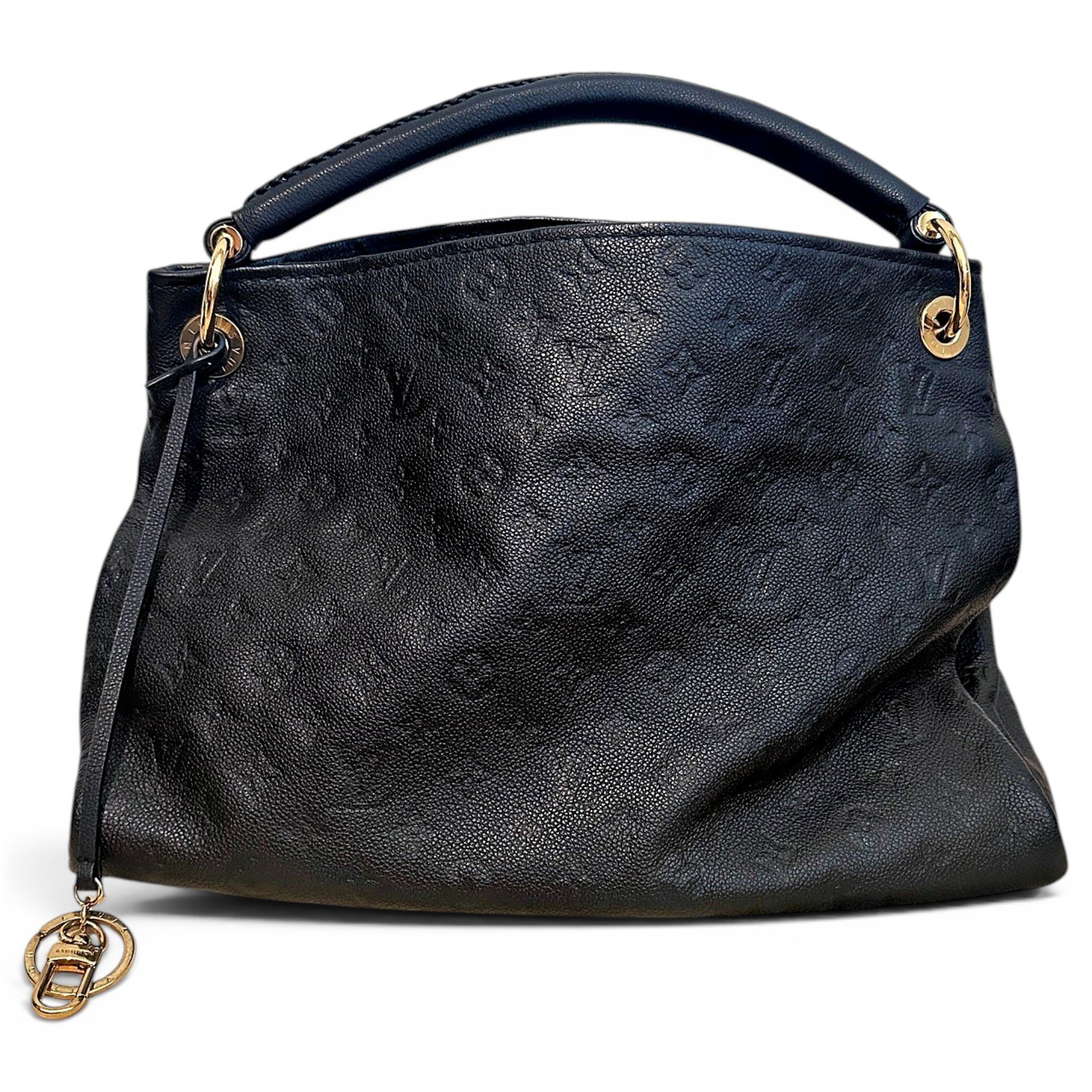 Artsy leather handbag