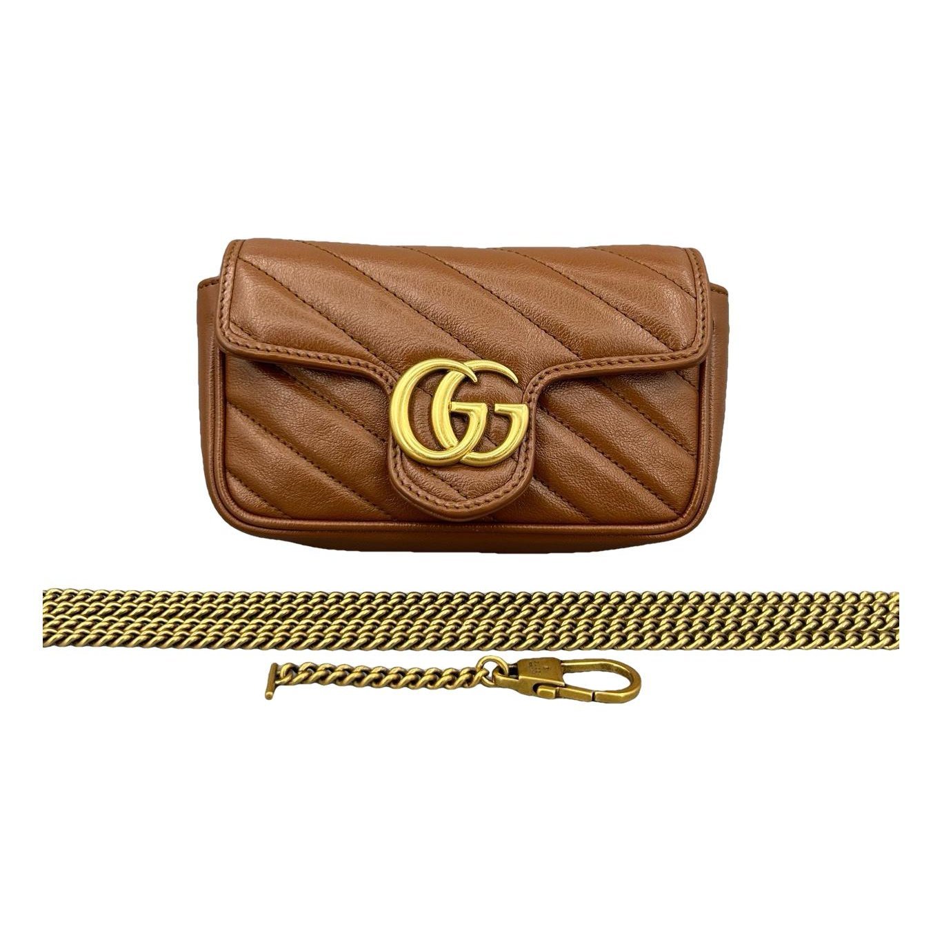 GG Marmont Flap leather crossbody bag
