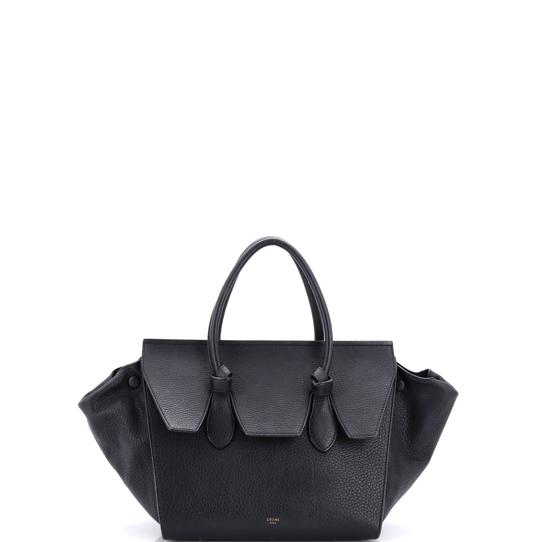 Celine Tie Knot Tote Grainy Leather Small