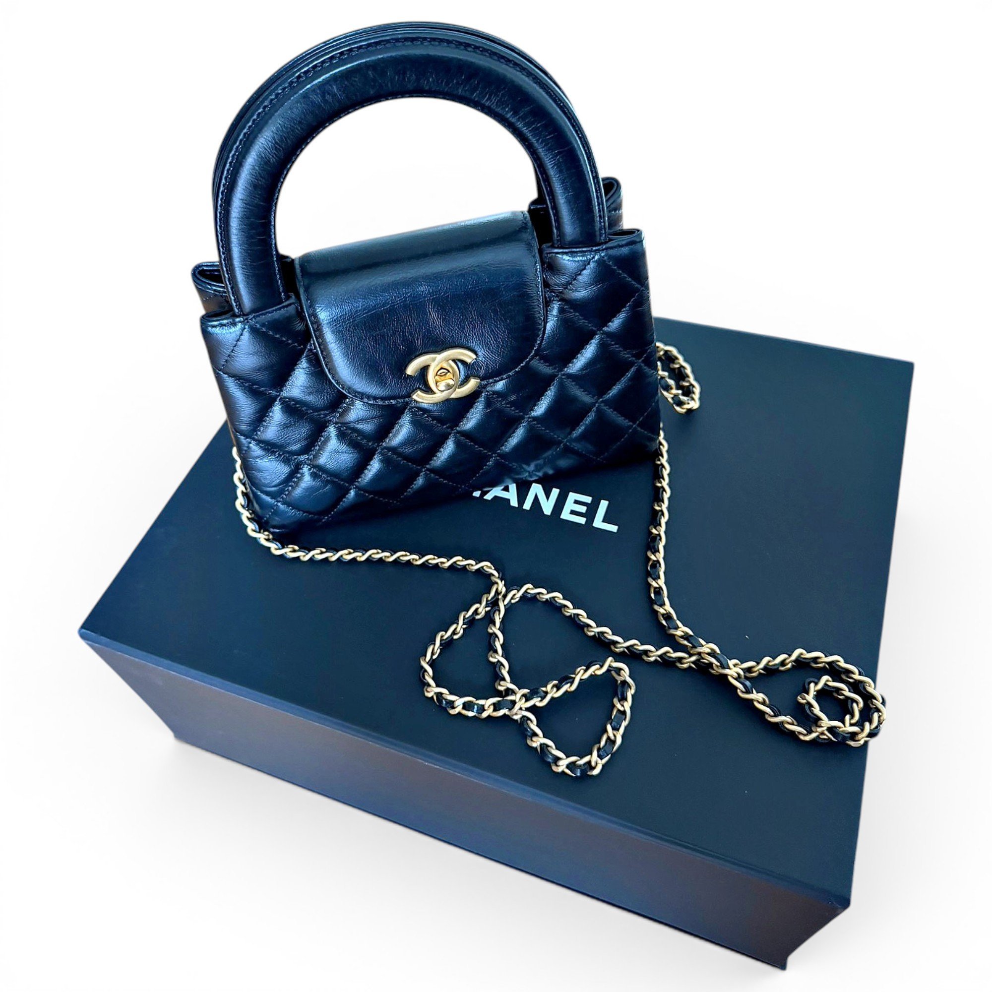 Mini Shopping leather bag
