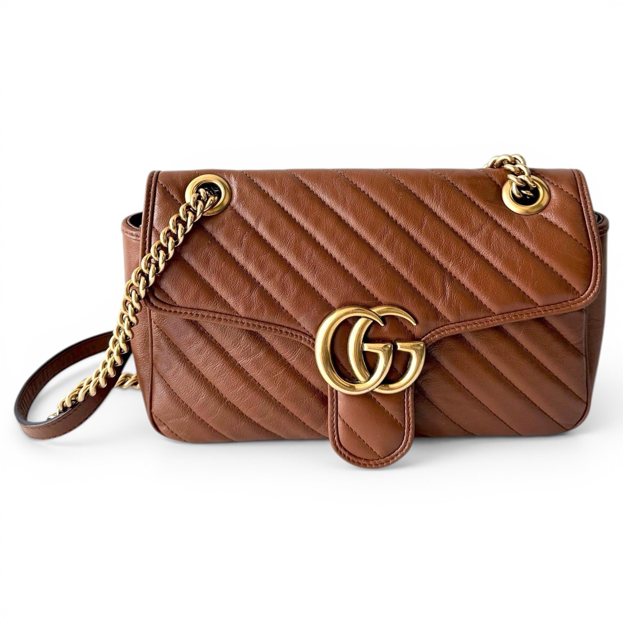 GG Marmont Flap leather handbag