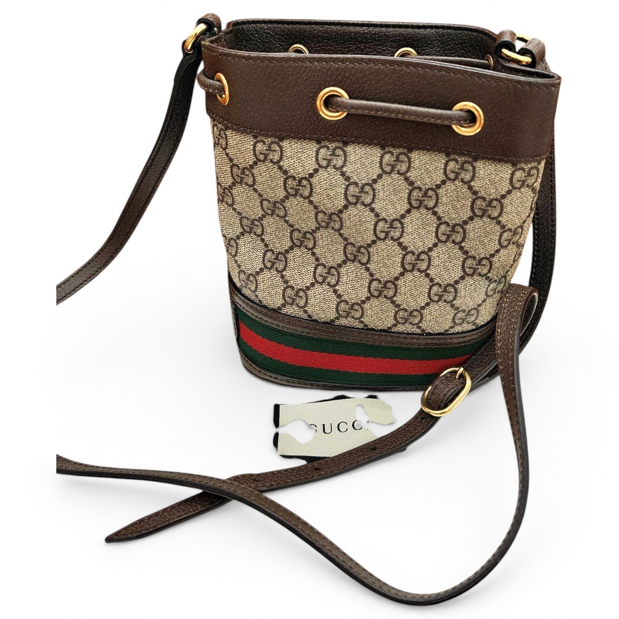 Ophidia Bucket cloth crossbody bag