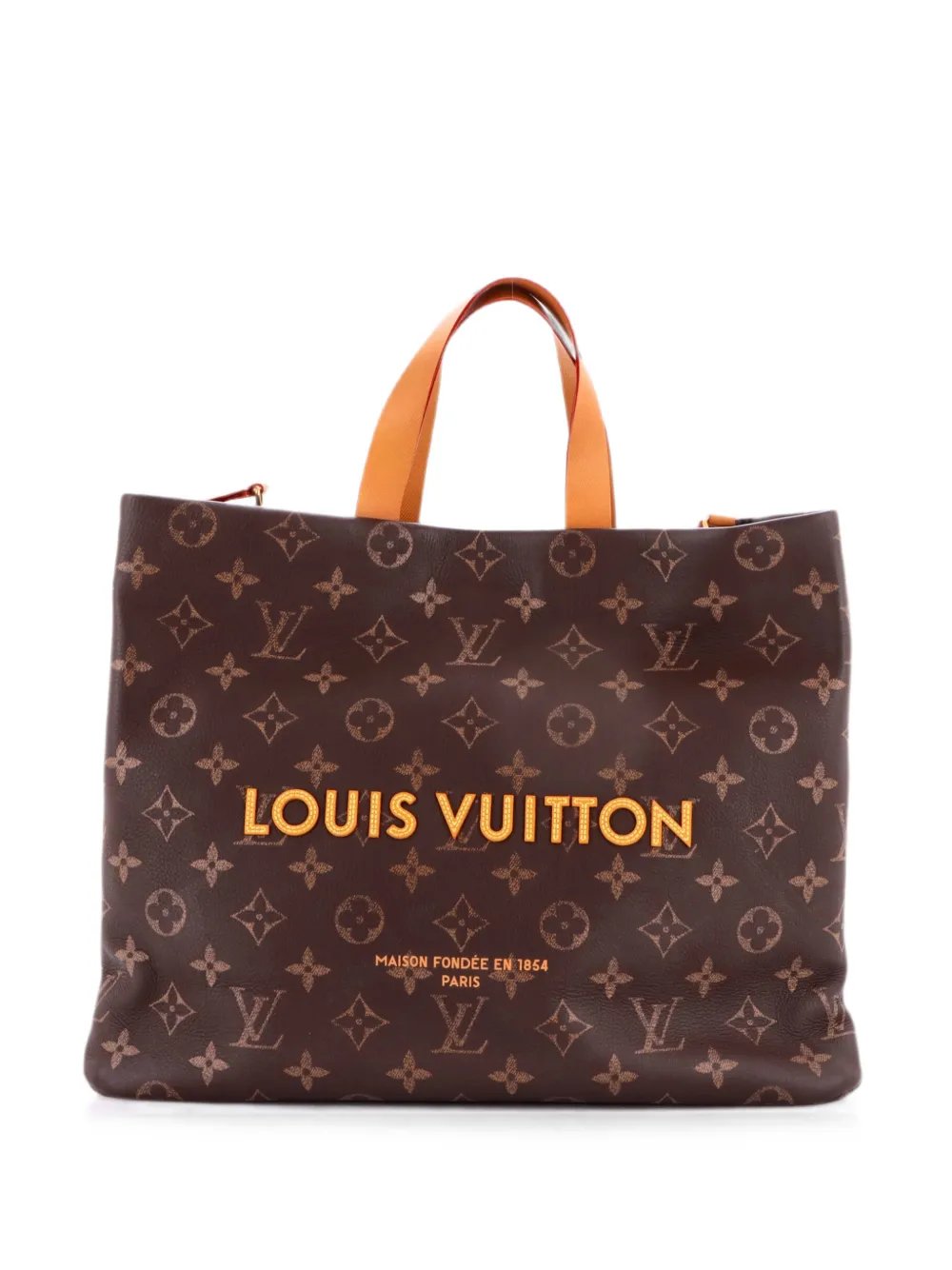 Shopper Monogram Leather MM tote bag