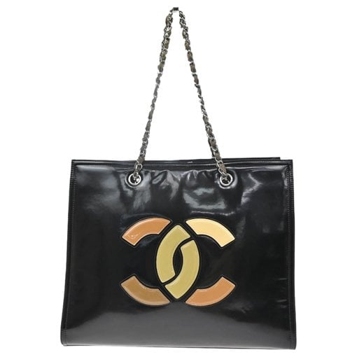 Patent leather tote