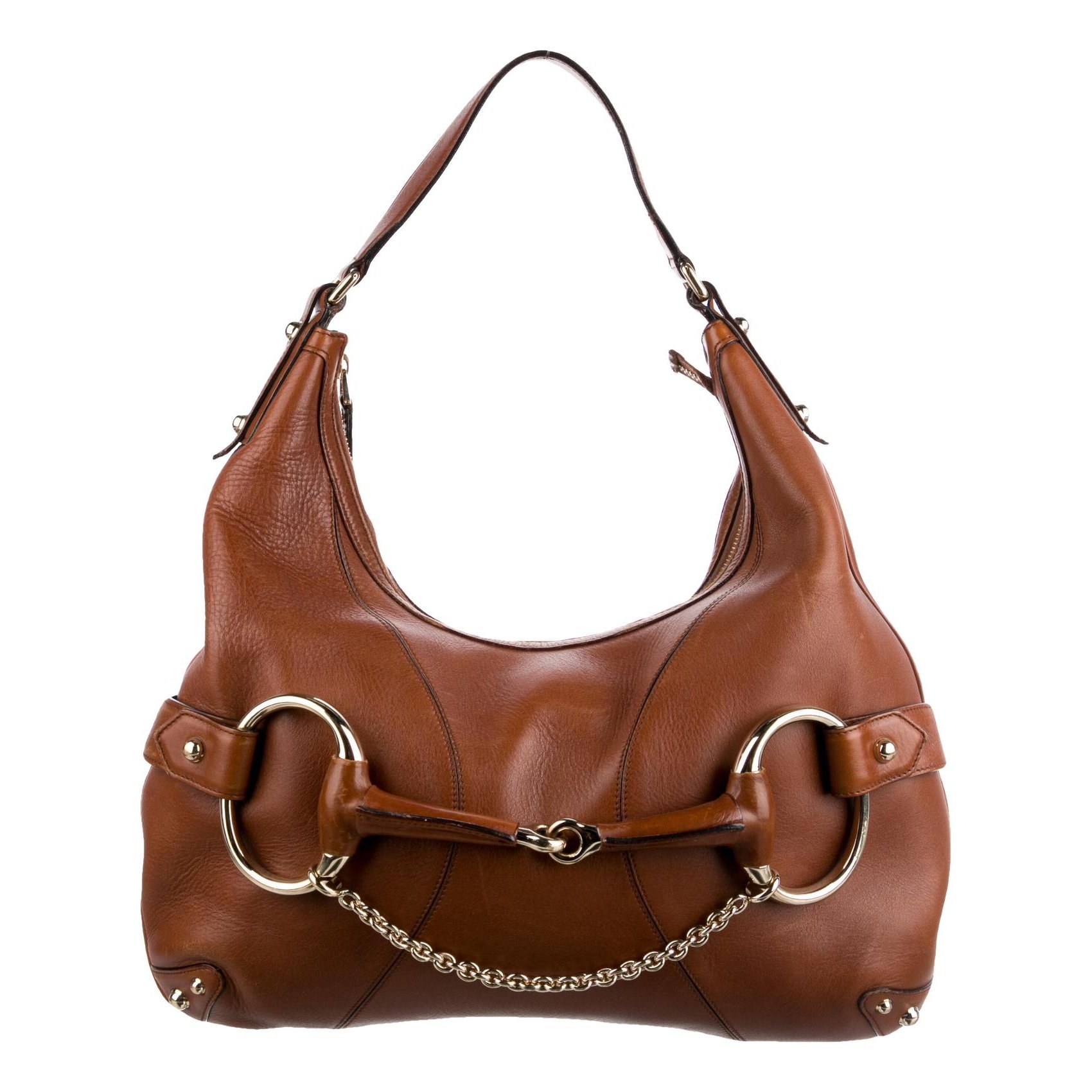 Horsebit Chain leather handbag