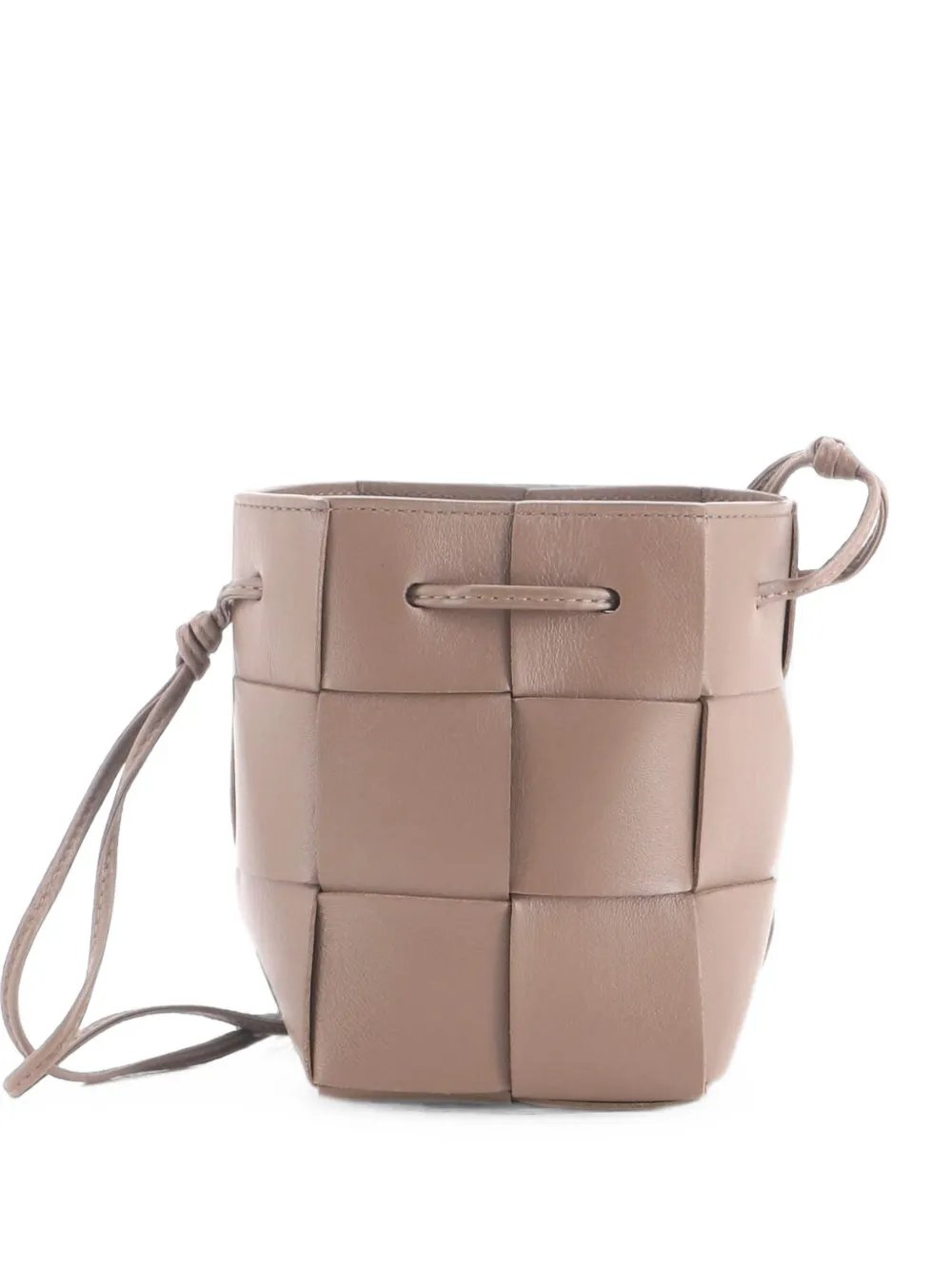 Cassette Maxi Intrecciato Leather Mini bucket bag