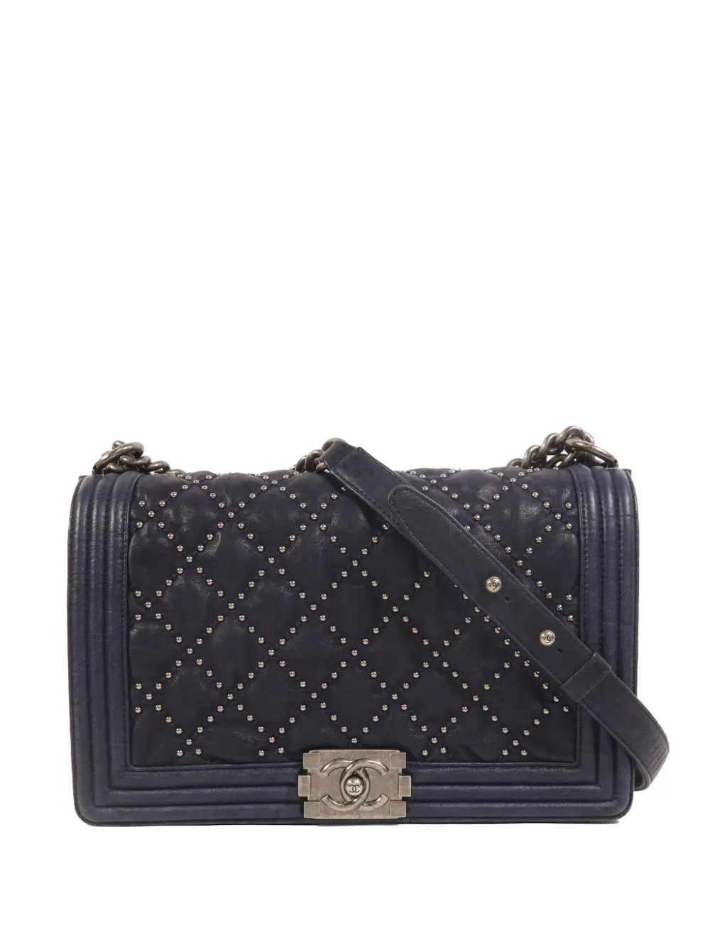 Boy CC studded shoulder bag