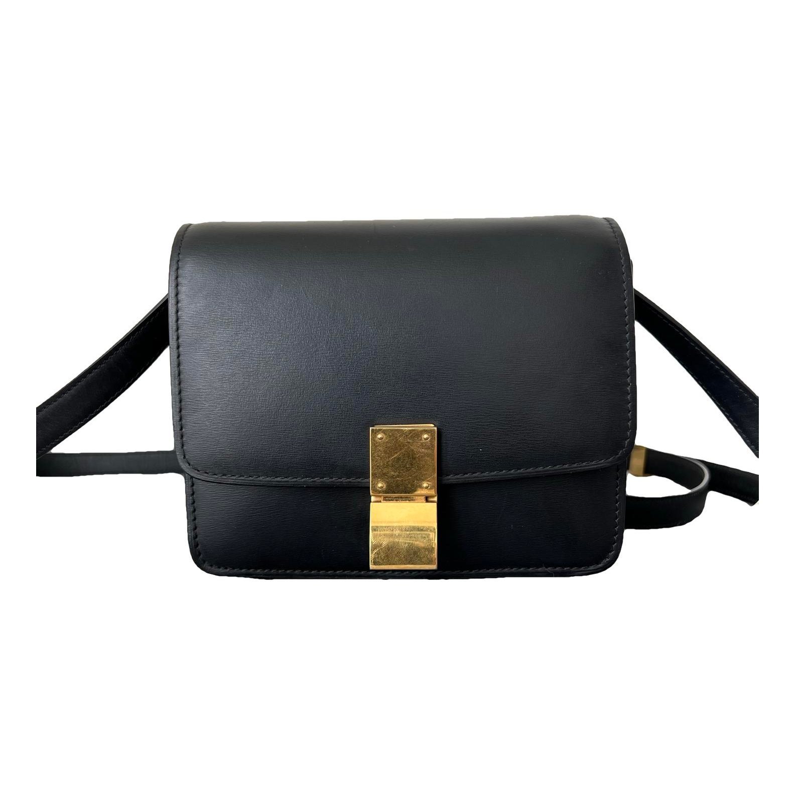 Classic leather crossbody bag
