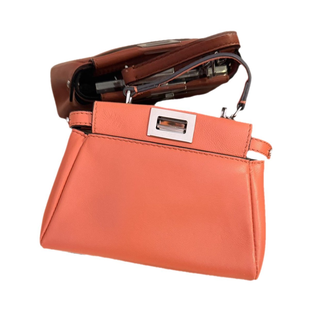 Peekaboo leather handbag