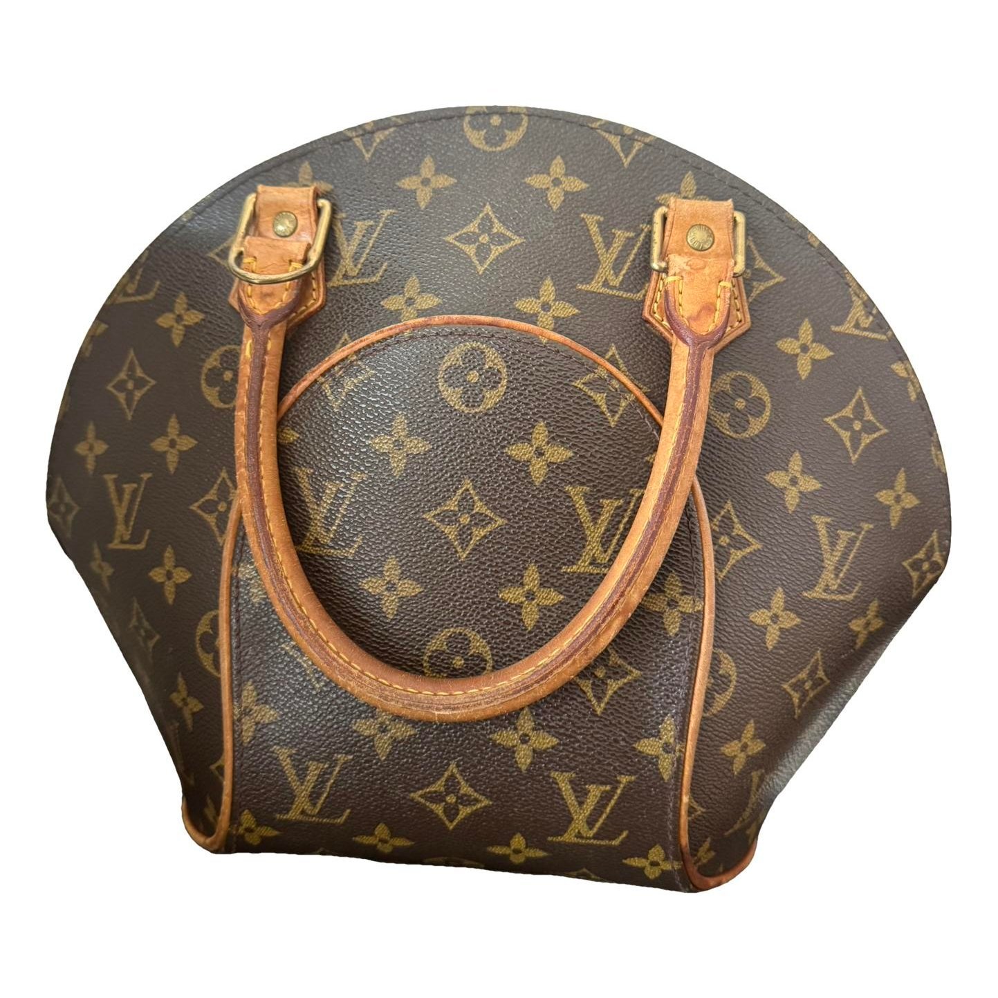 Ellipse leather handbag