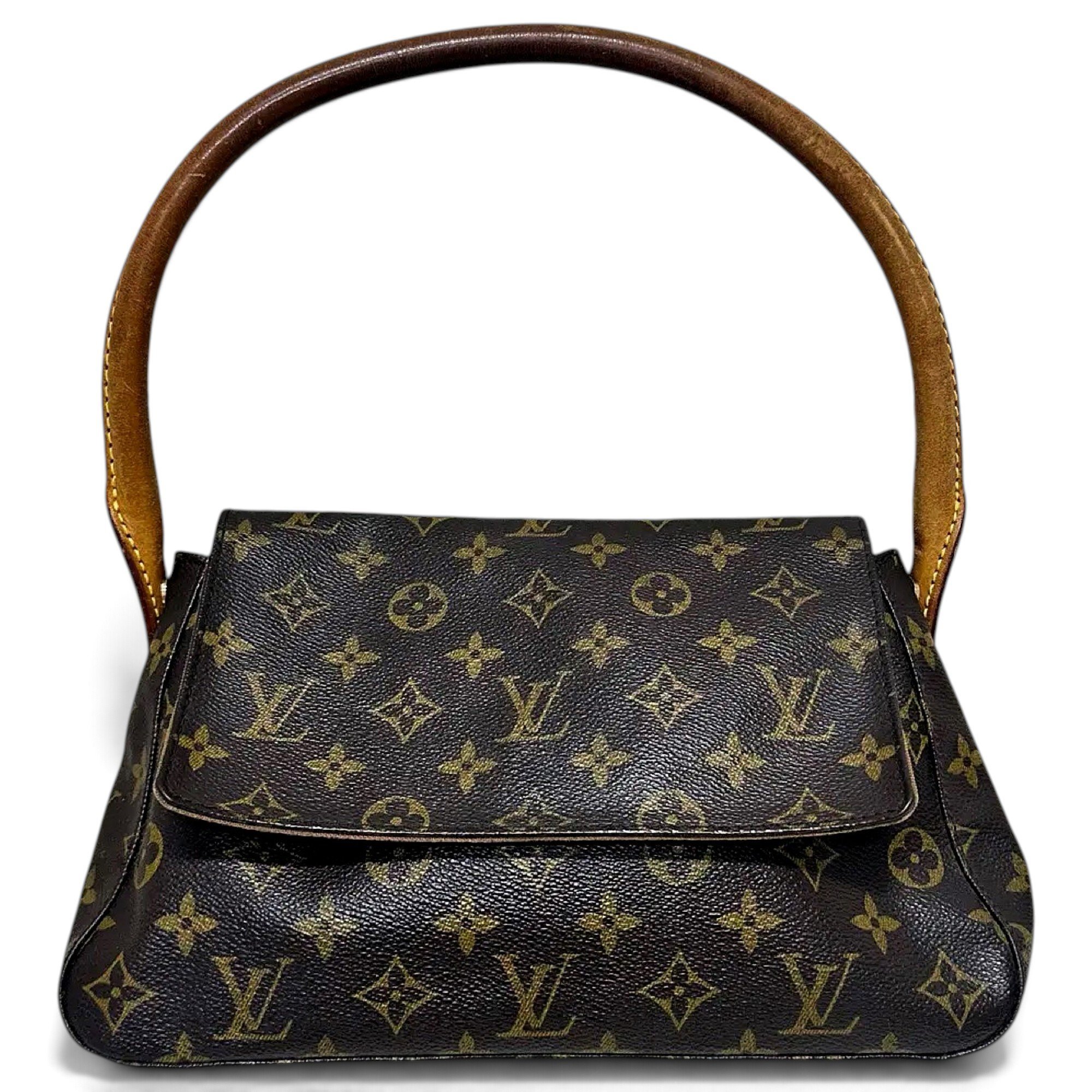 Looping vinyl handbag