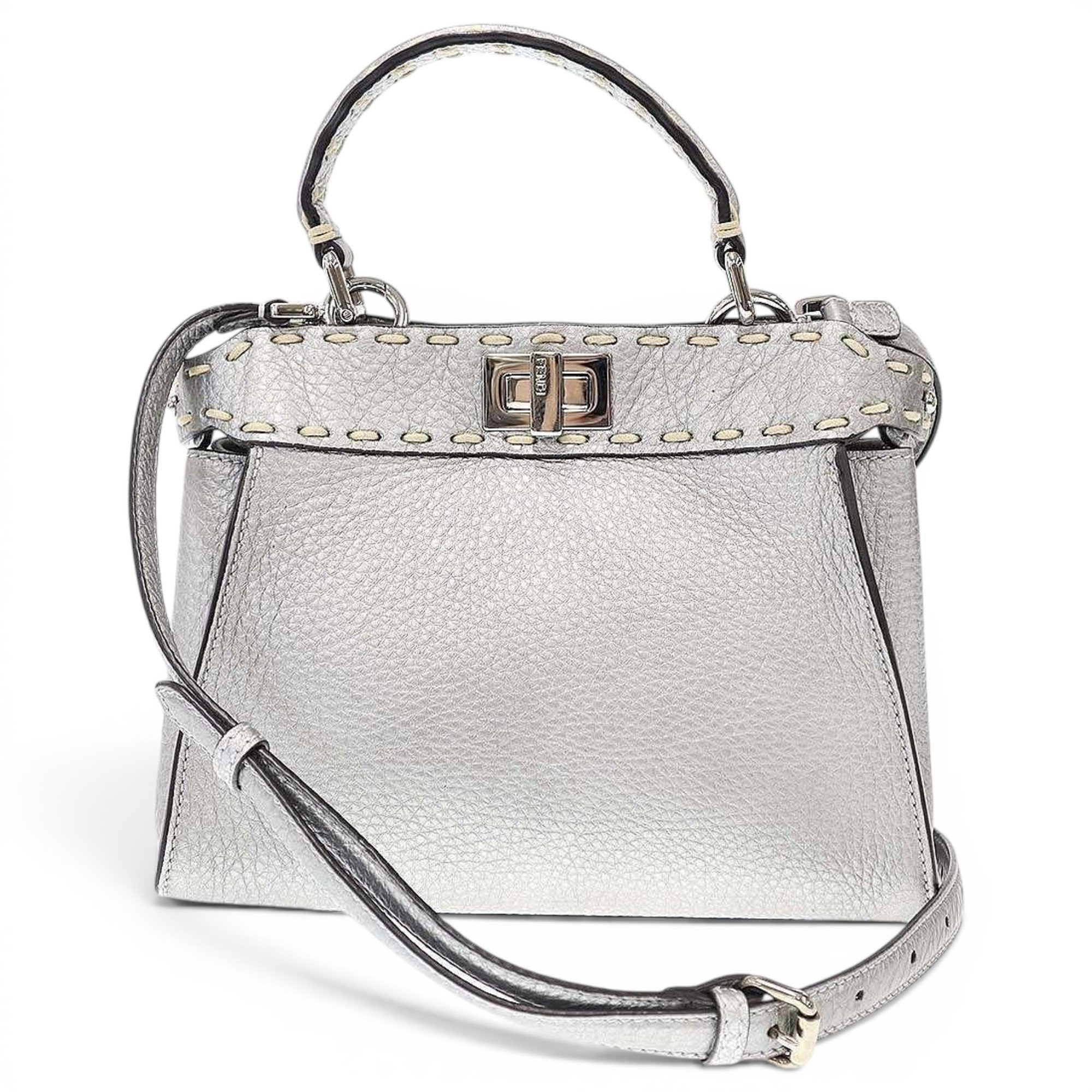 Peekaboo leather handbag