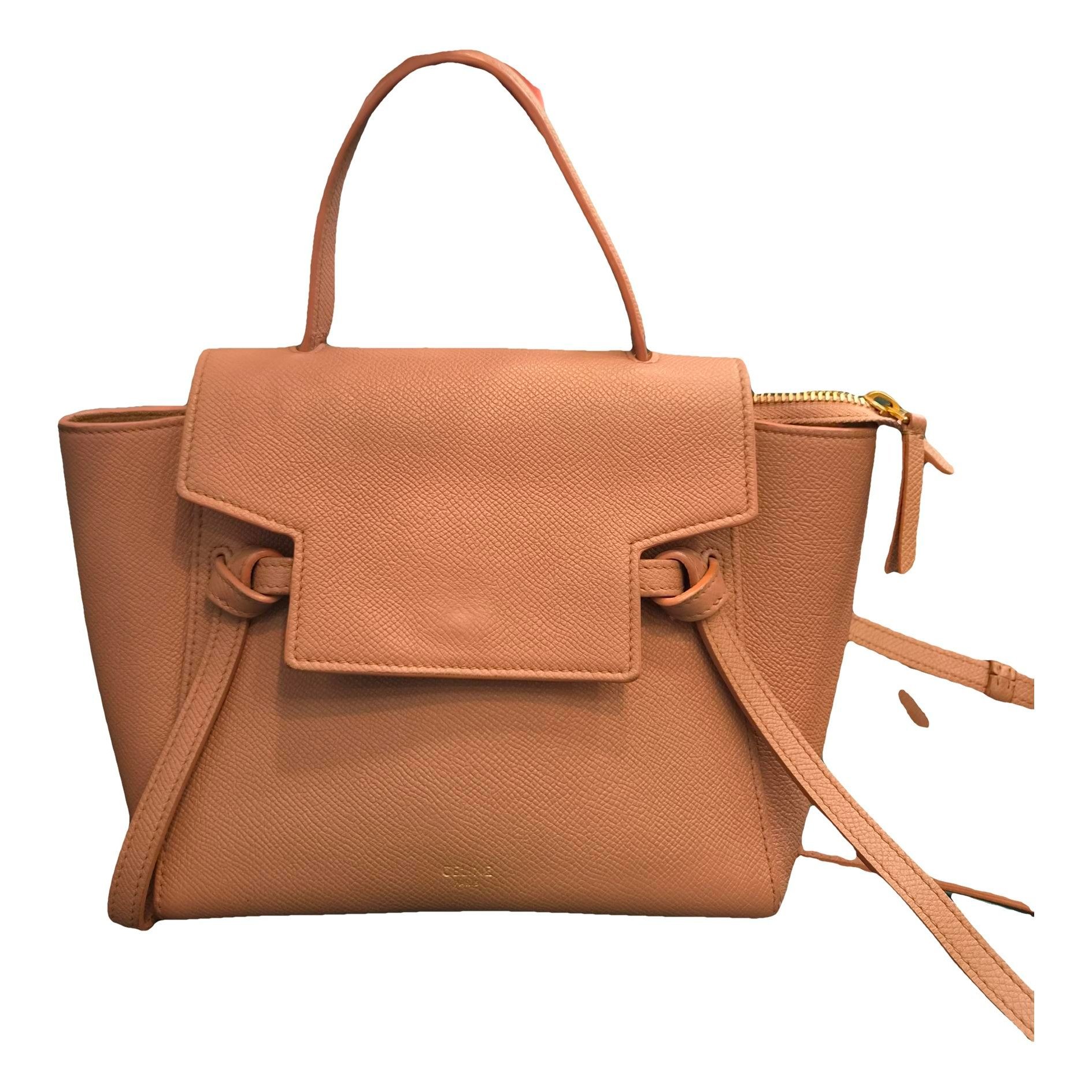 Belt leather handbag