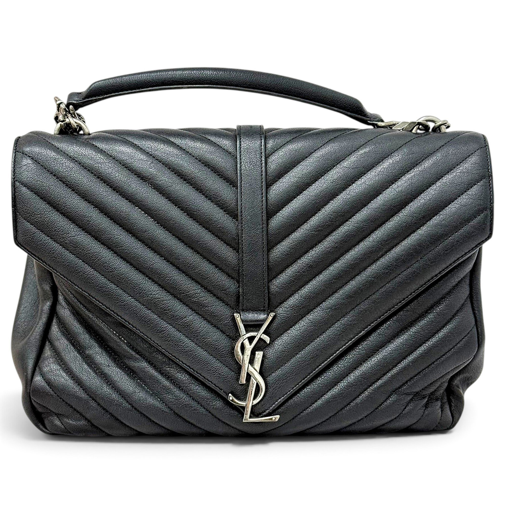 Collége monogramme leather handbag