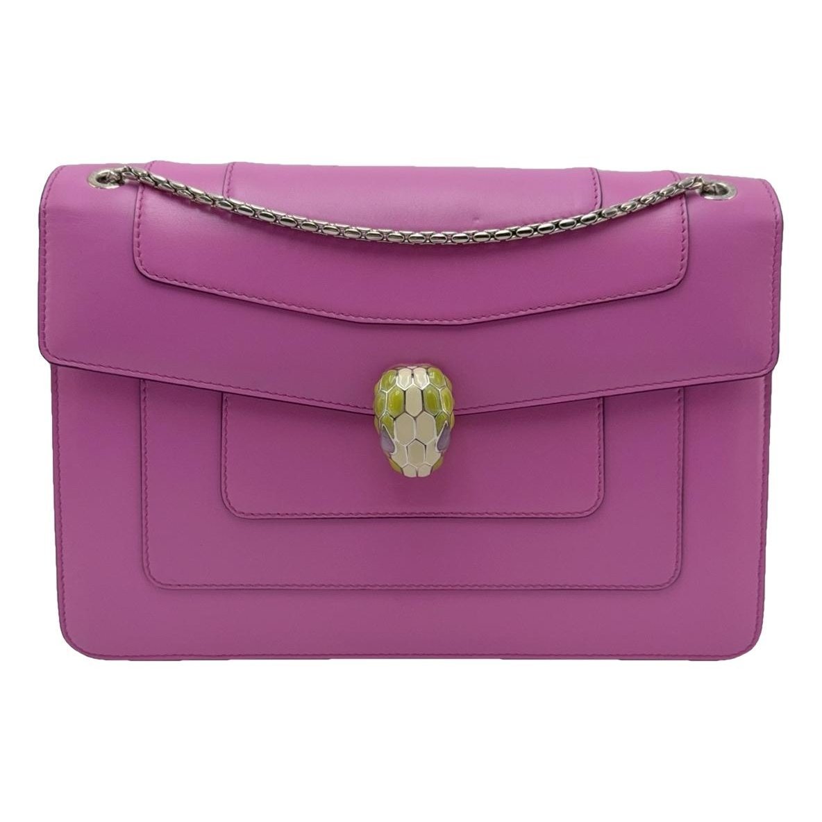 Serpenti leather handbag
