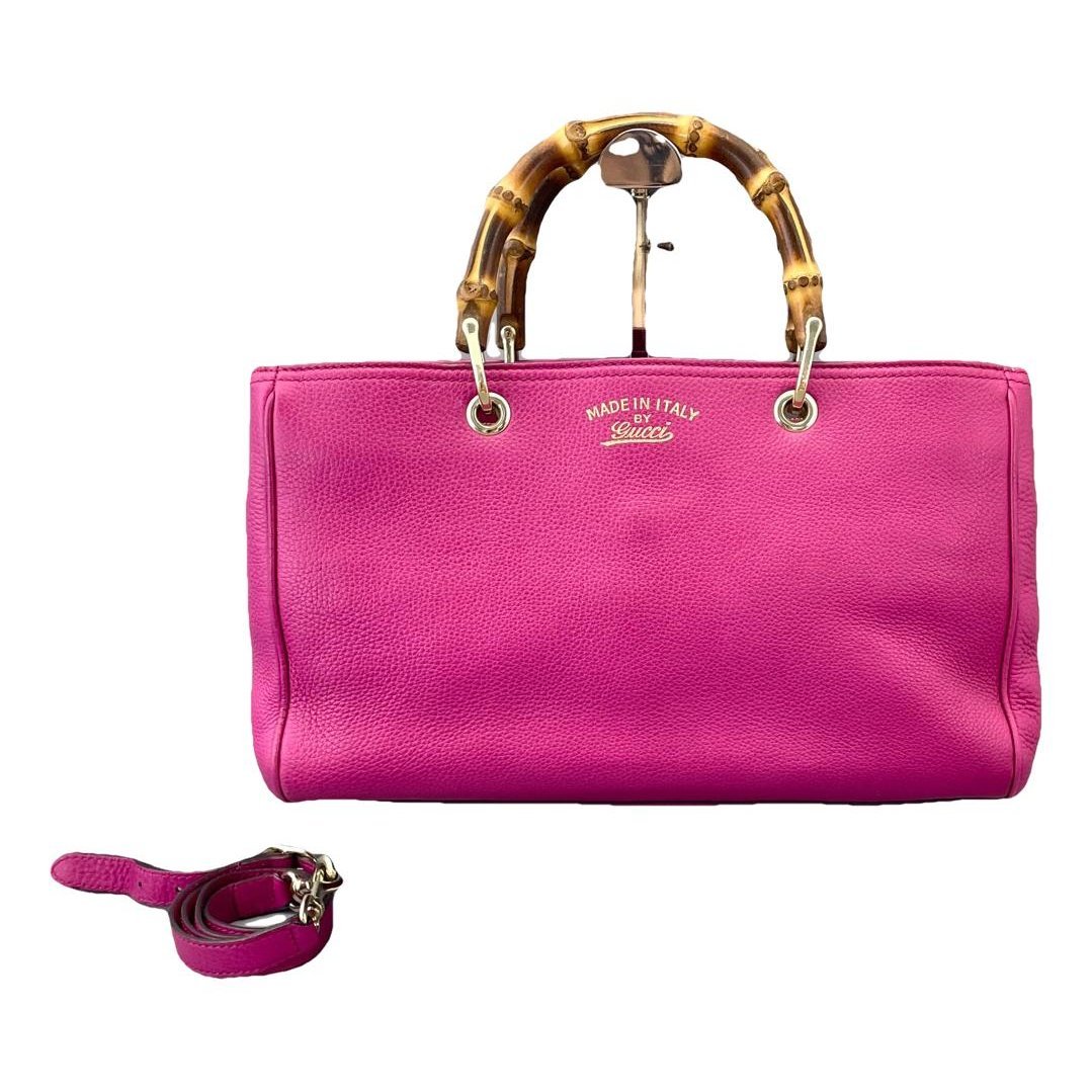 Bamboo leather handbag