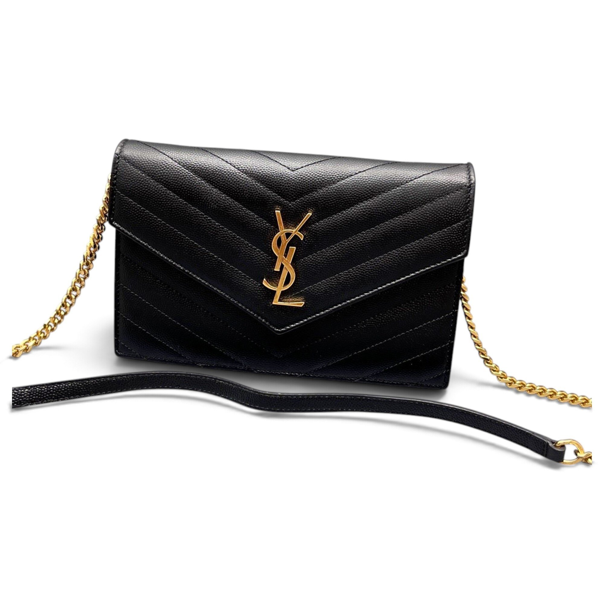 Portefeuille enveloppe leather handbag