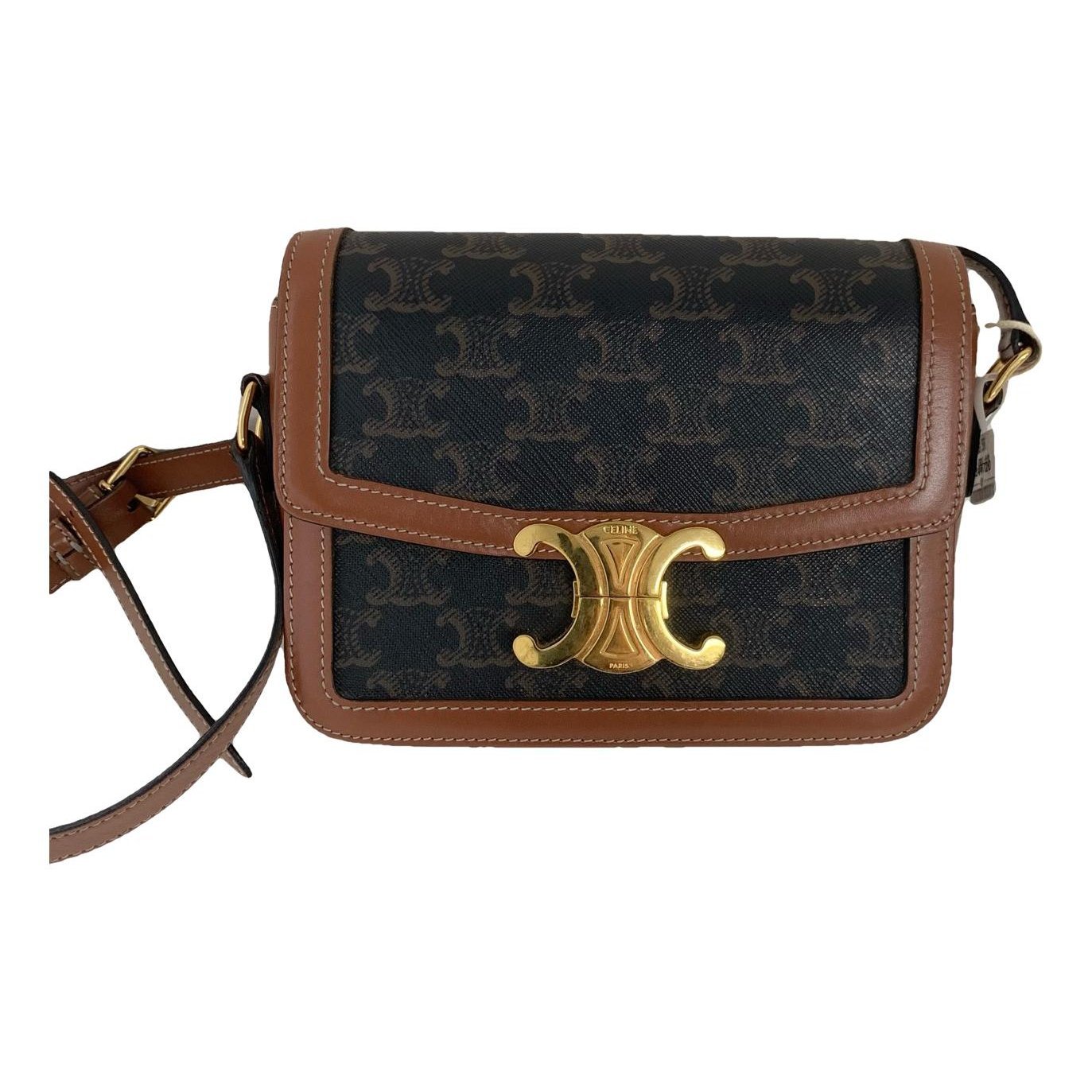 Triomphe leather handbag