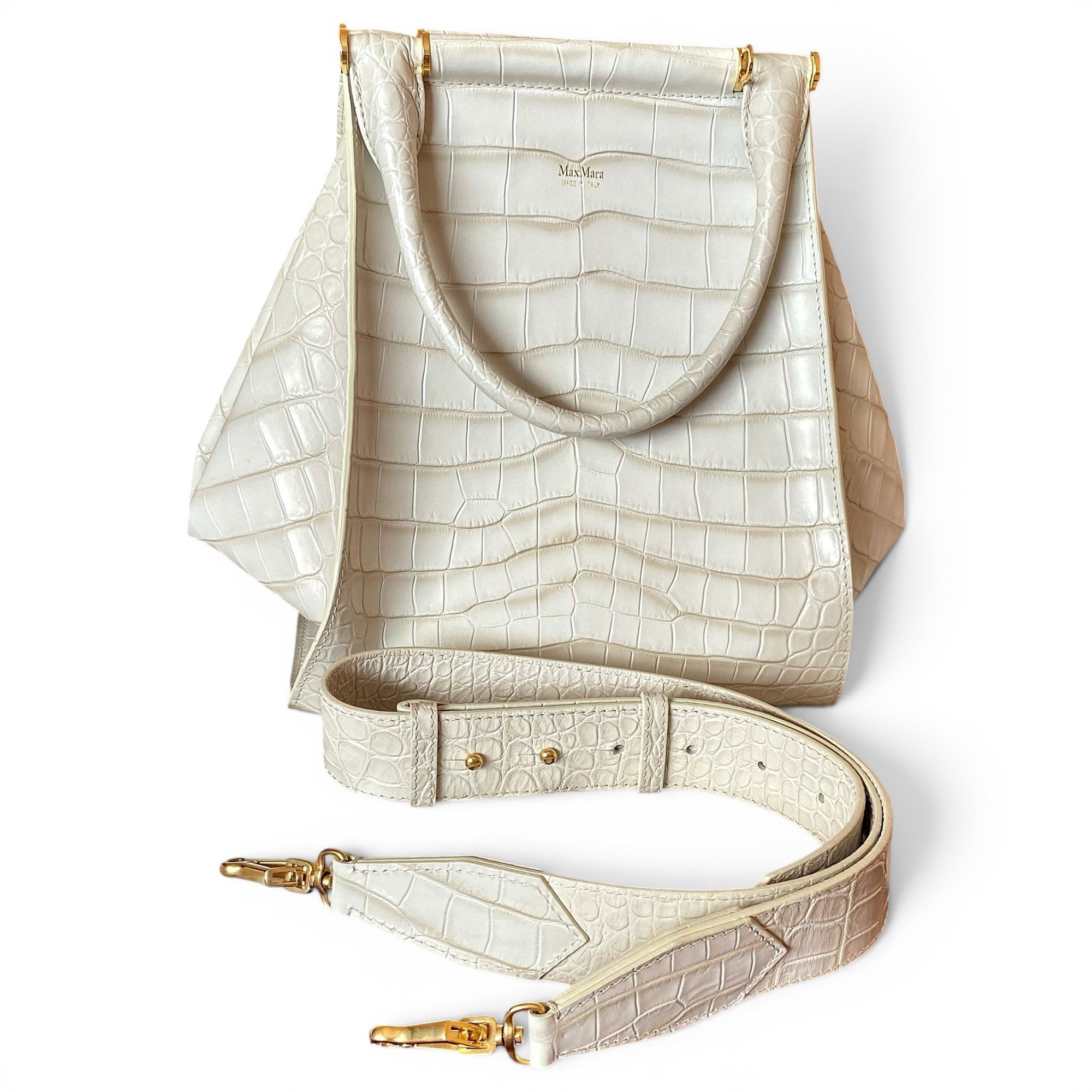Max Mara Anita leather tote