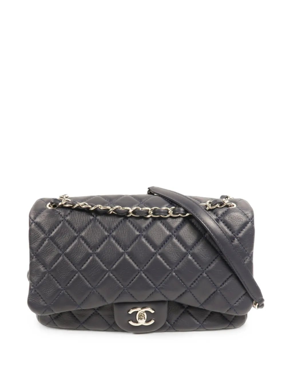 quilted CC turn-lock shoulder bag