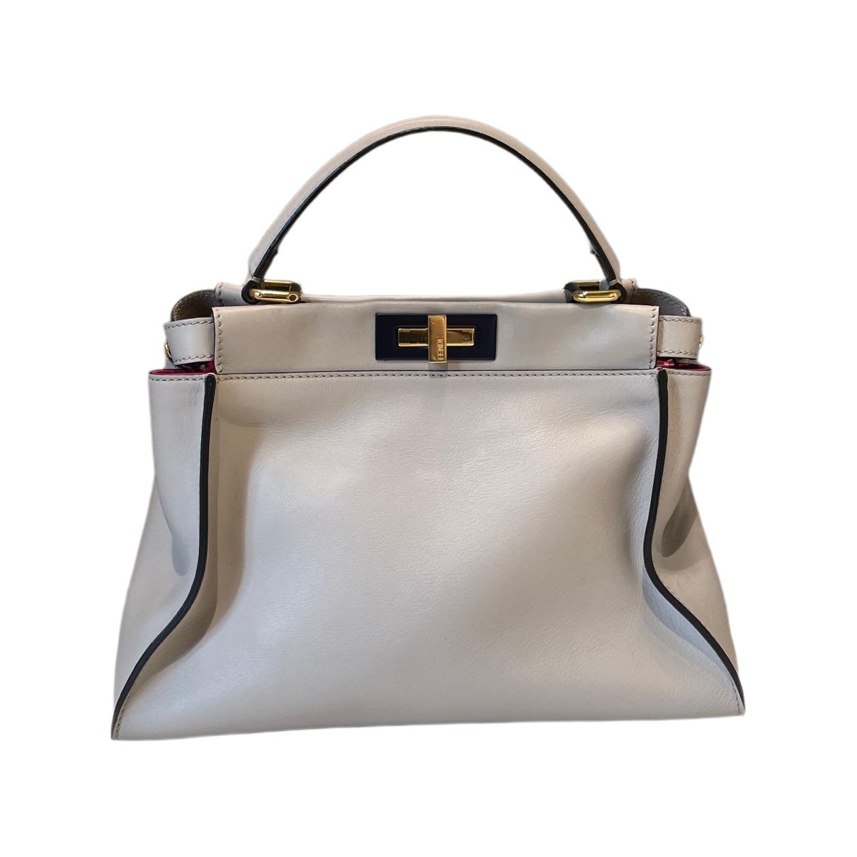 Peekaboo leather handbag