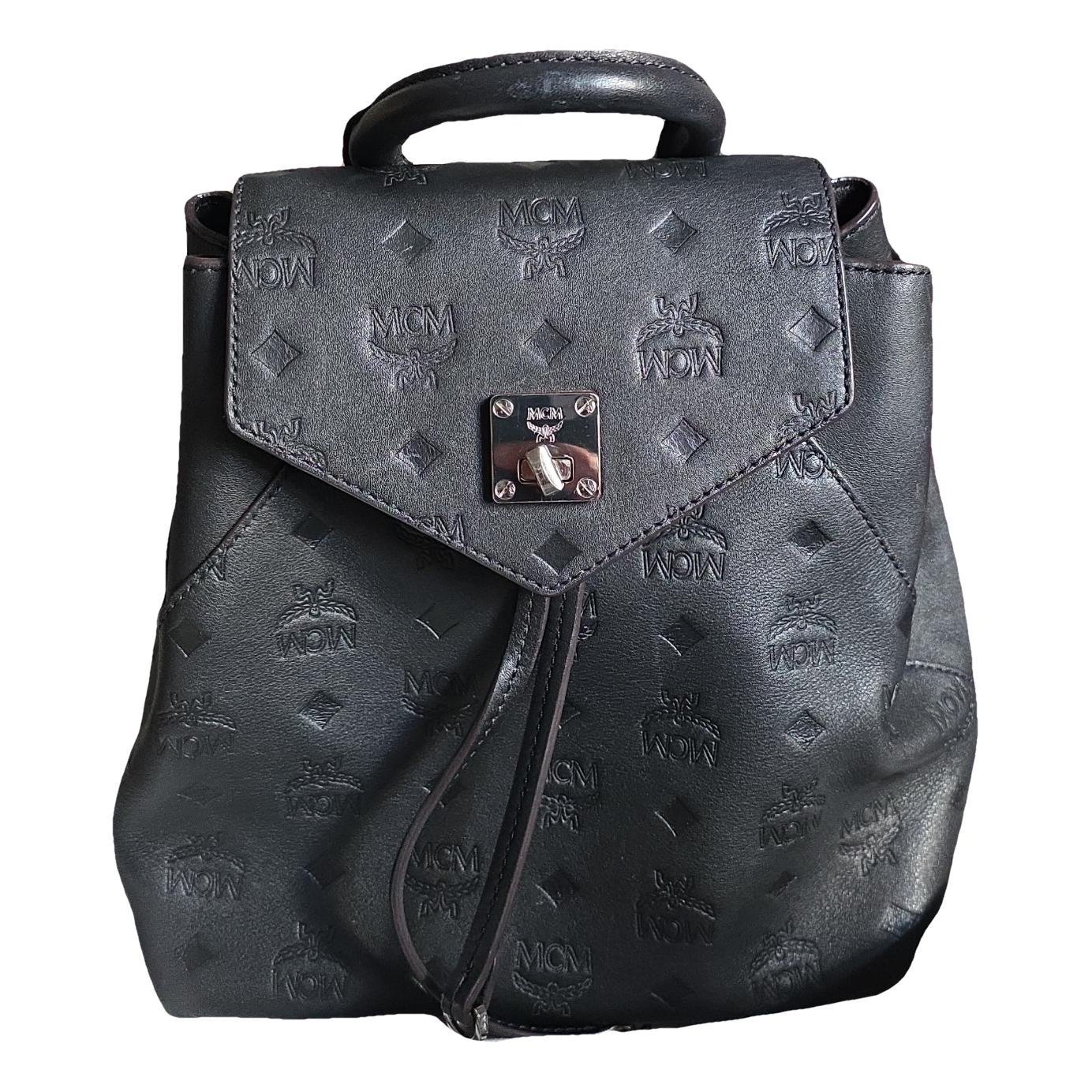 Leather backpack