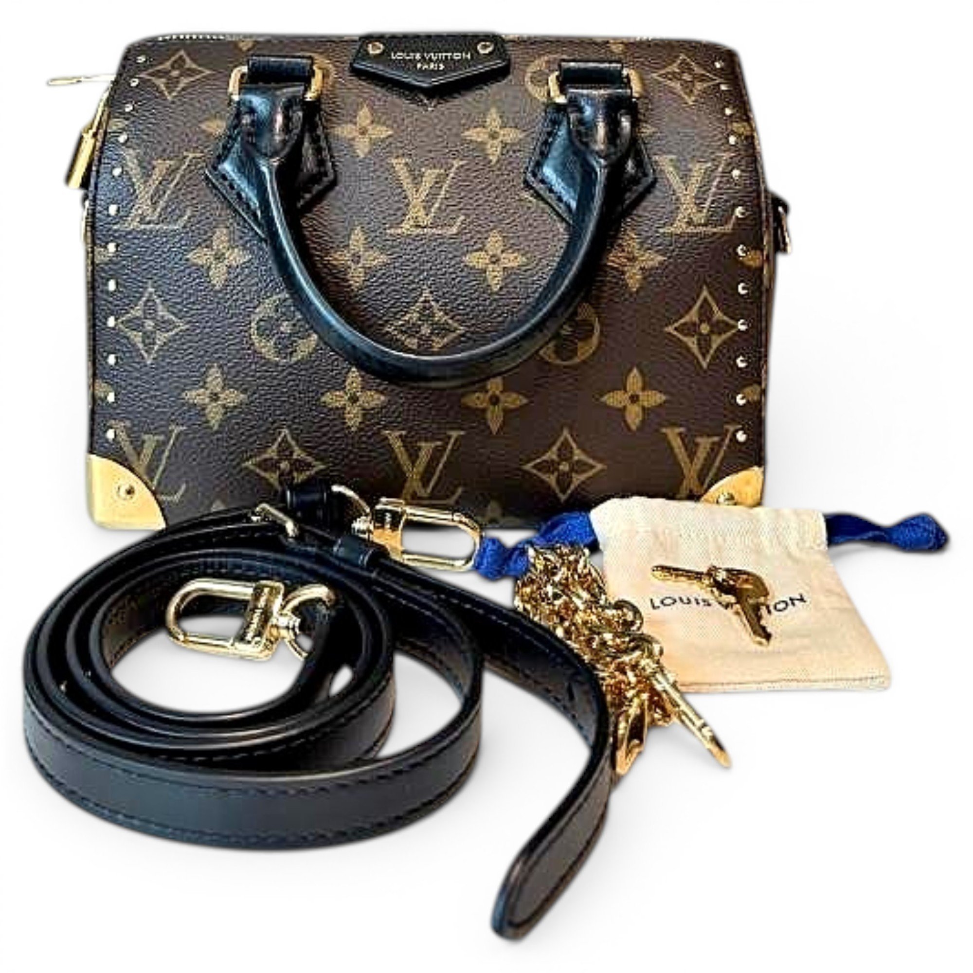 Speedy time trunk leather crossbody bag