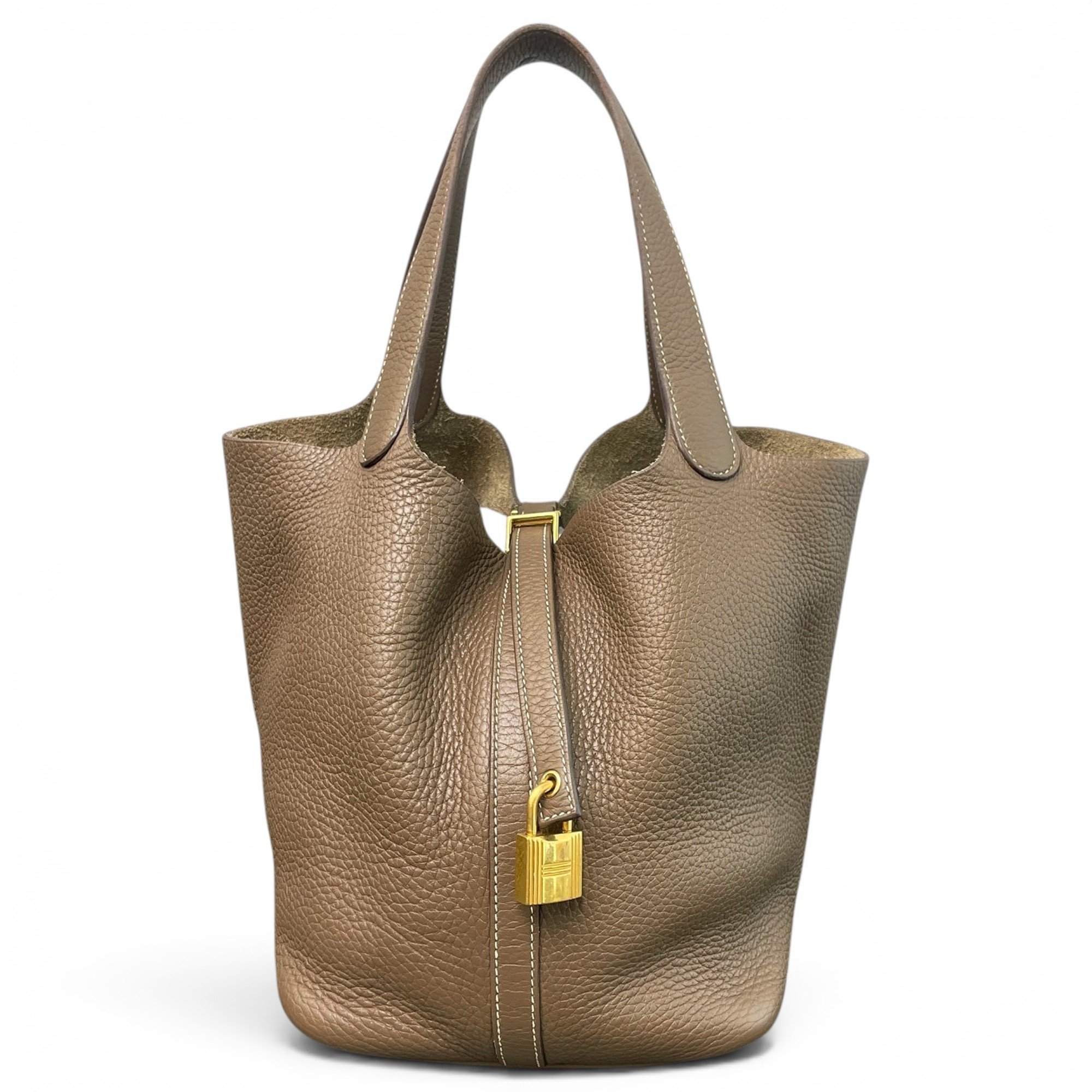 Picotin leather handbag