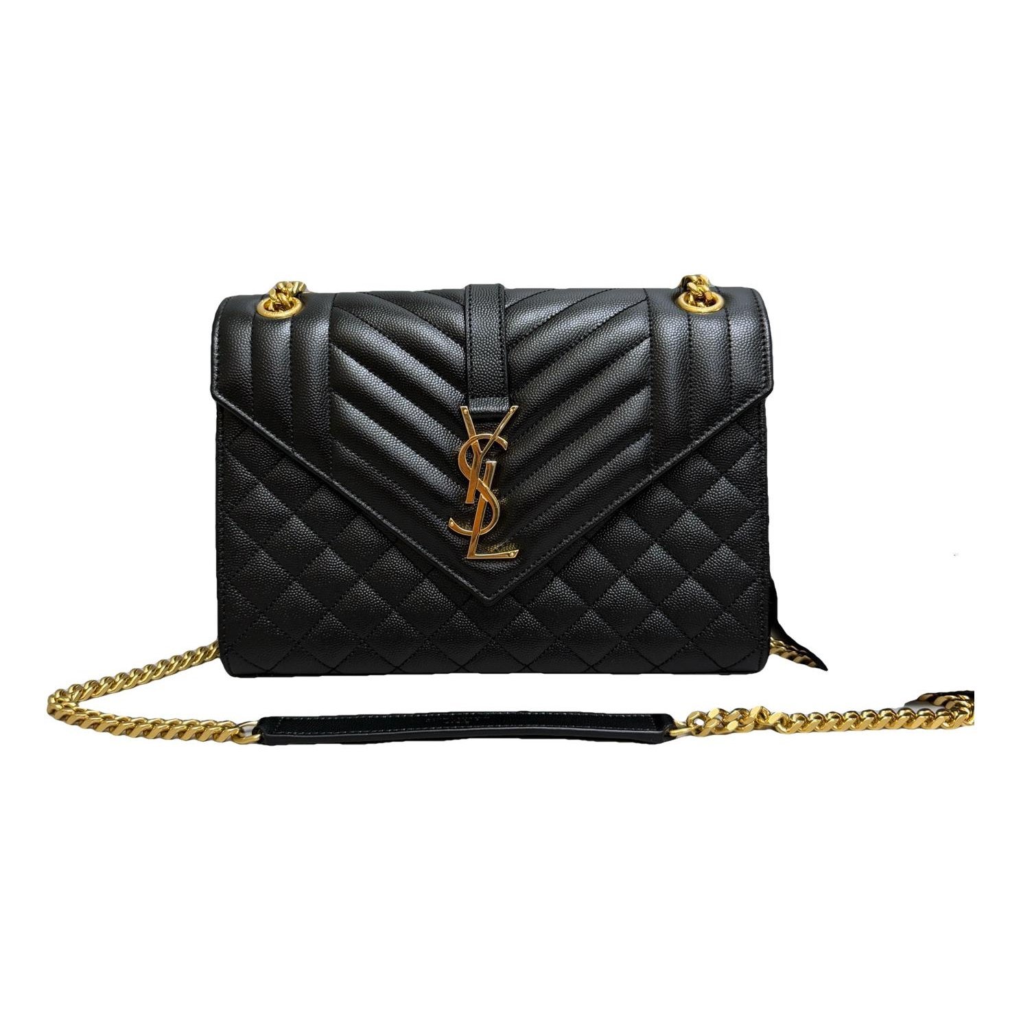 Envelope leather handbag