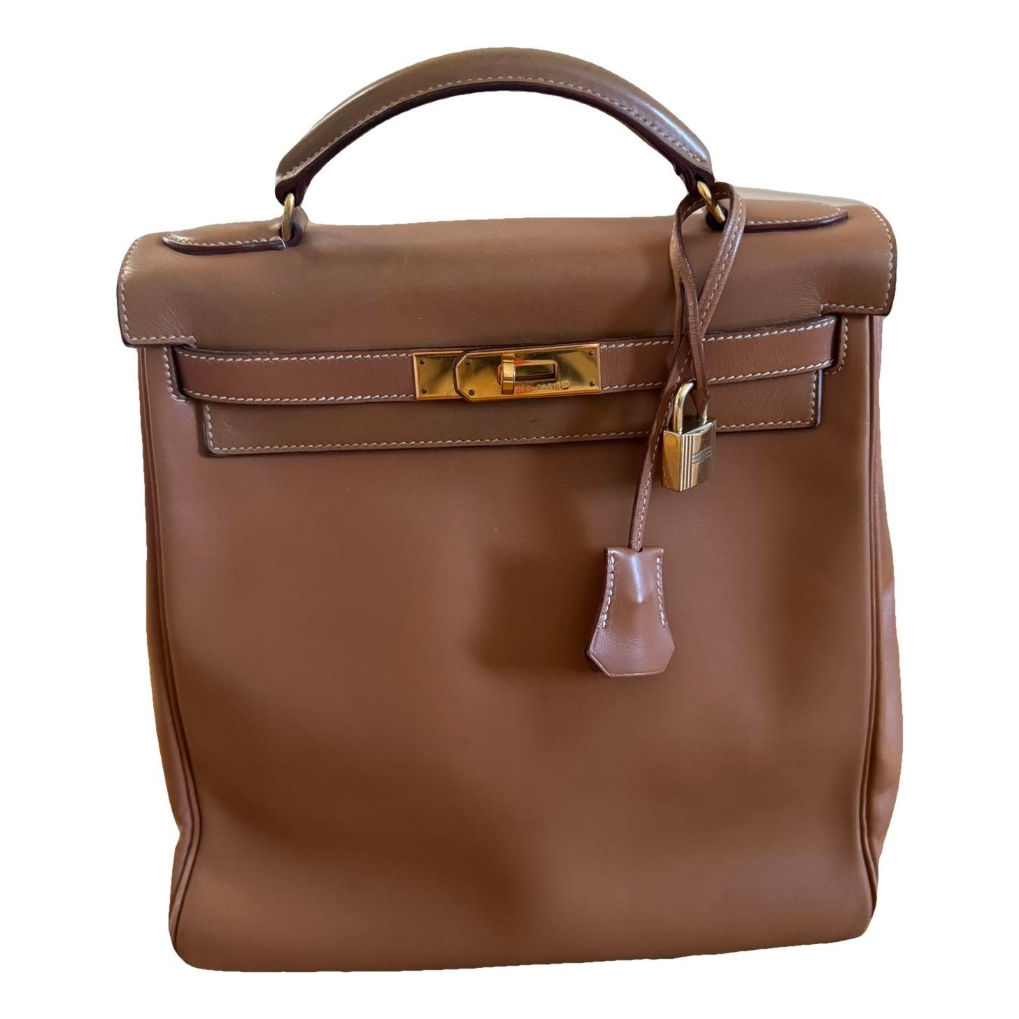 Hermes Kelly Handbag Gold Swift Leather