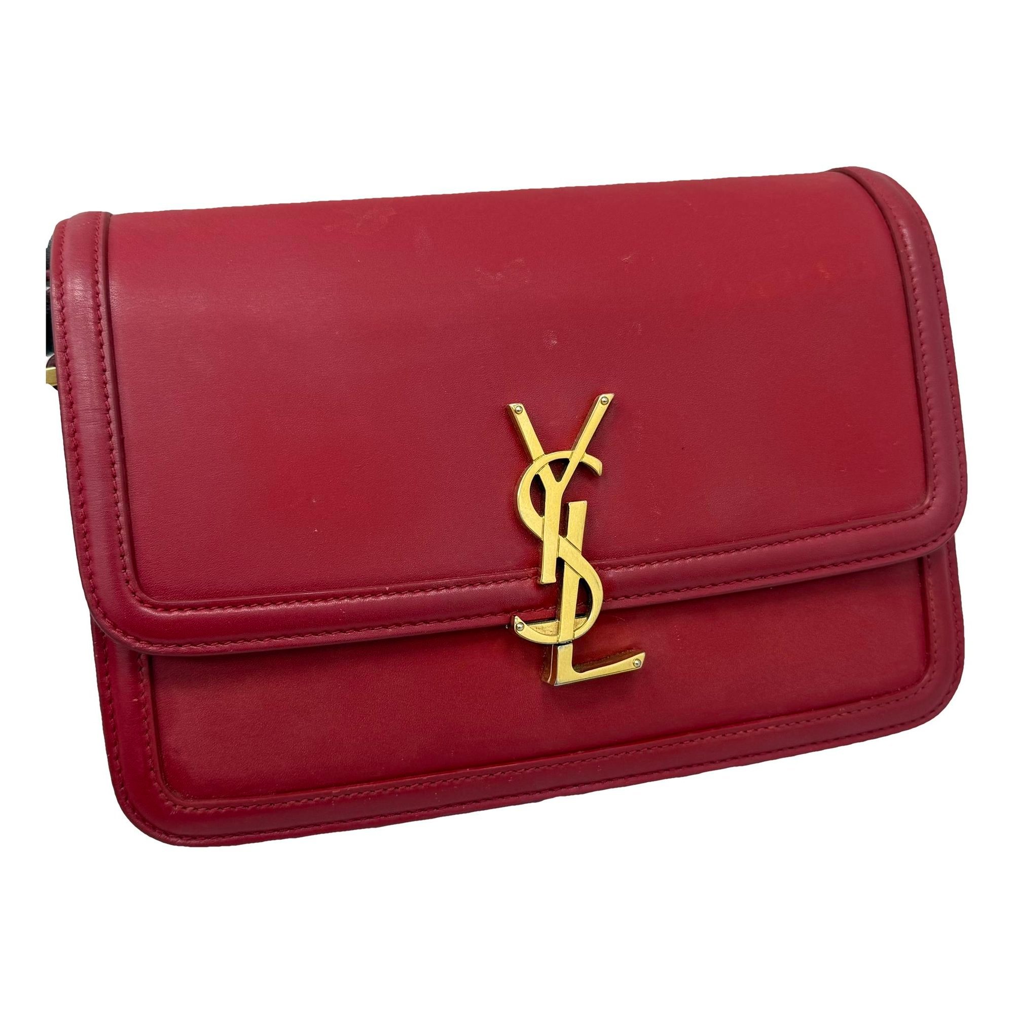 Solférino leather handbag