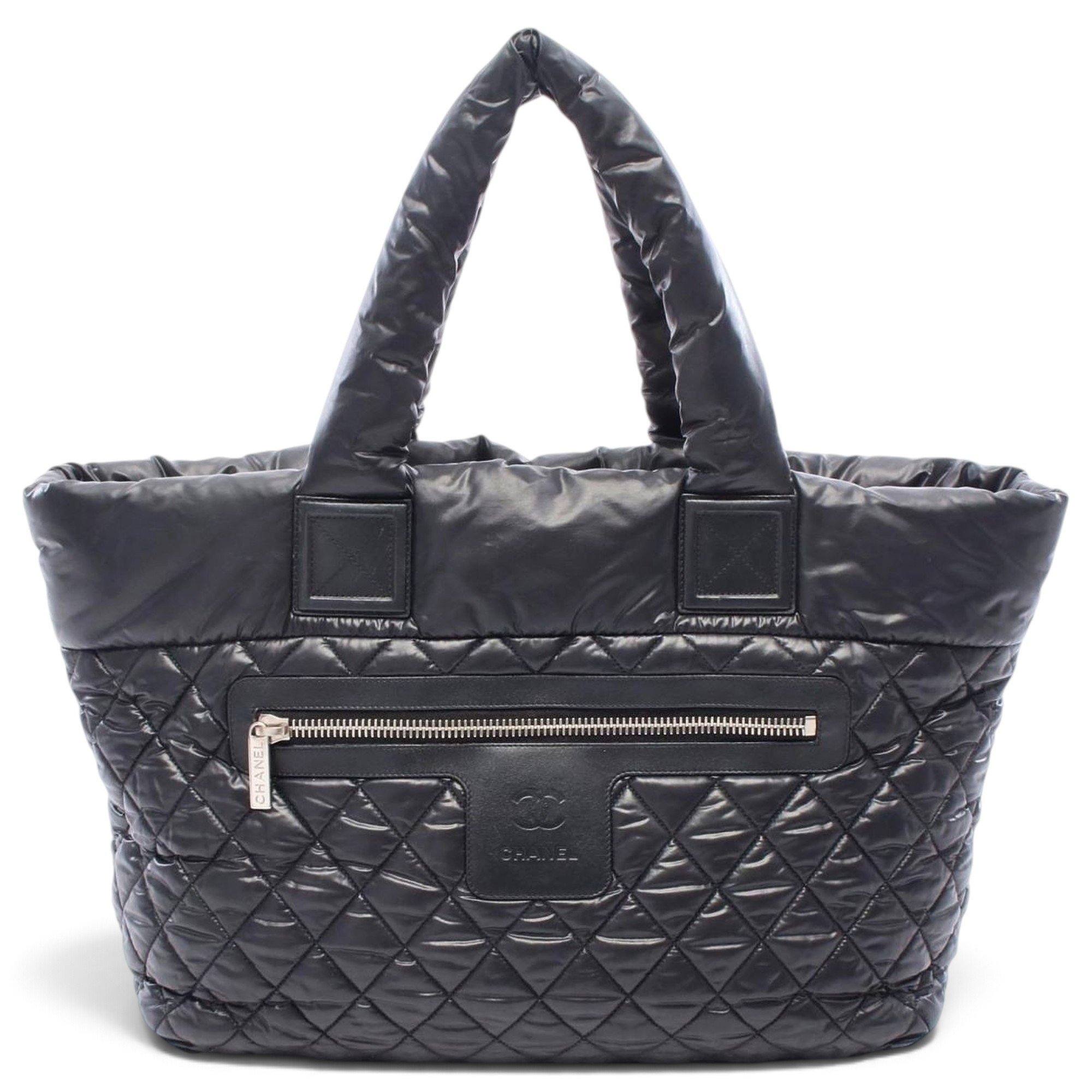 Cocoon leather tote