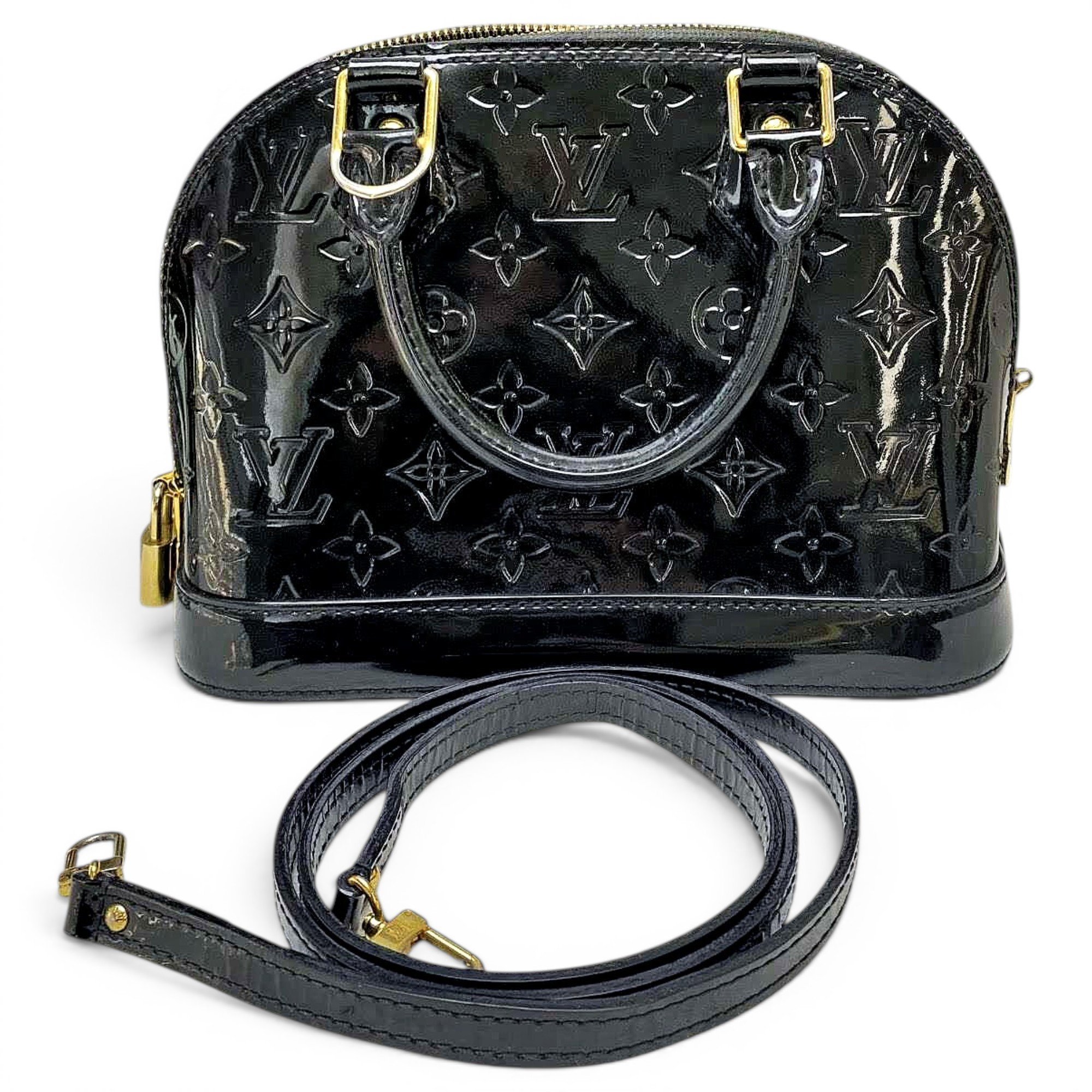 Alma BB patent leather handbag