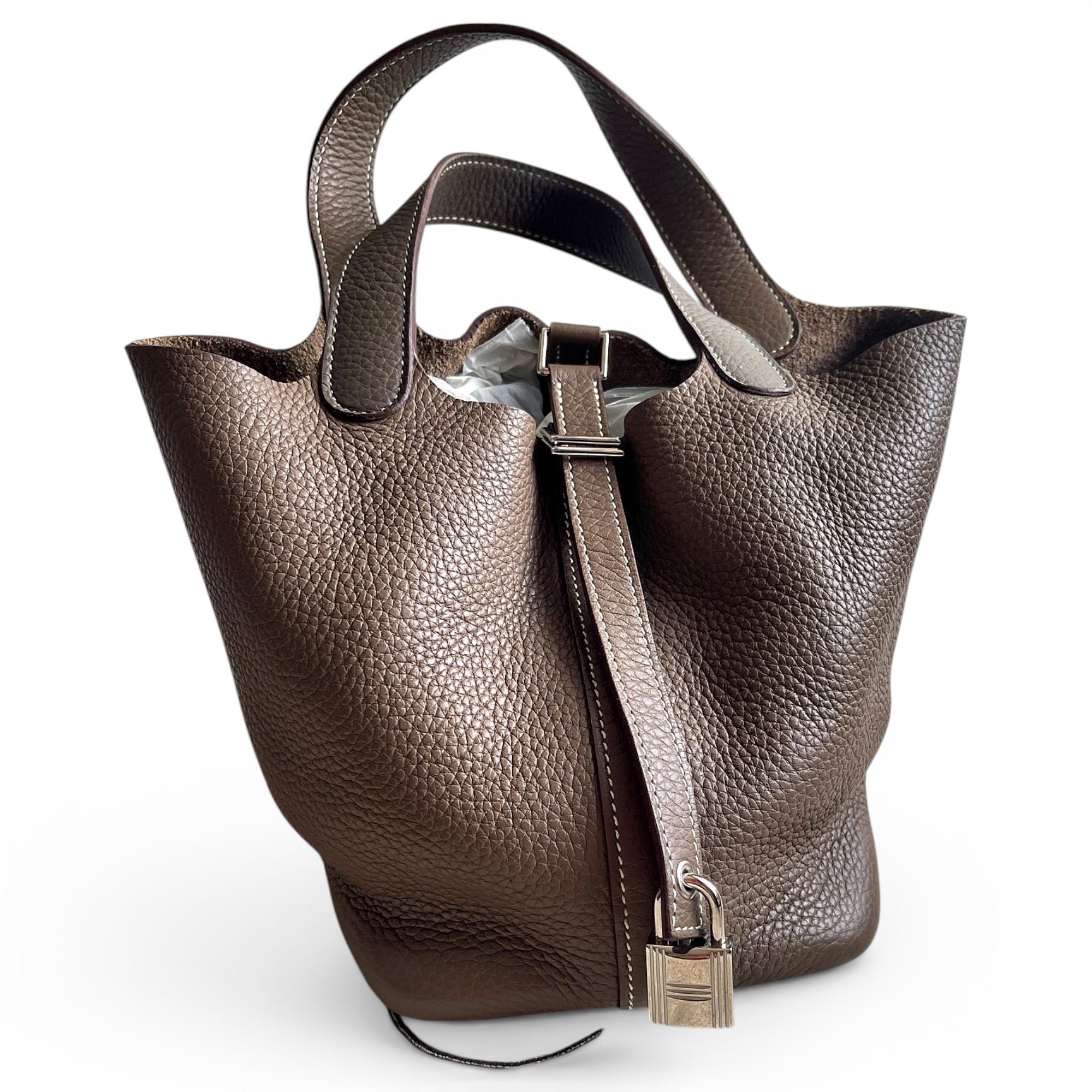 Picotin leather handbag