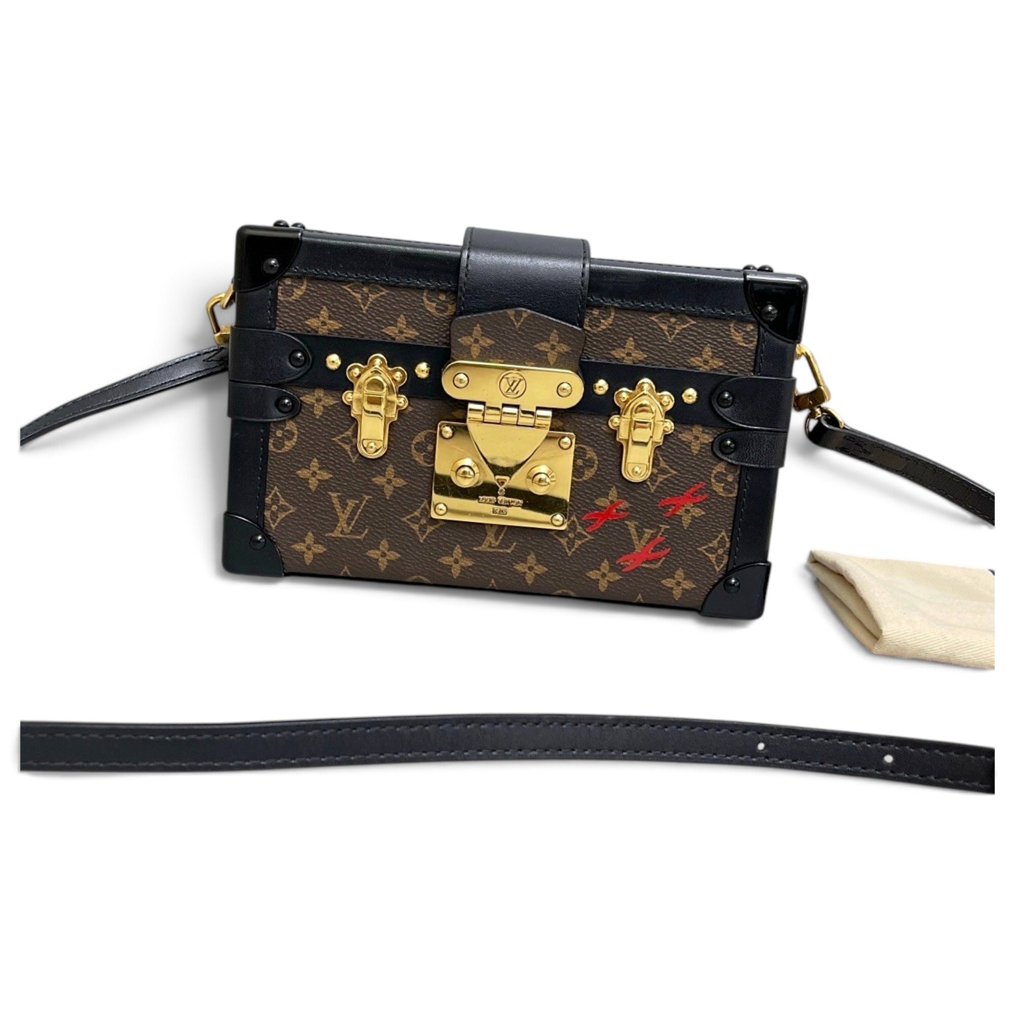 Petite Malle leather handbag