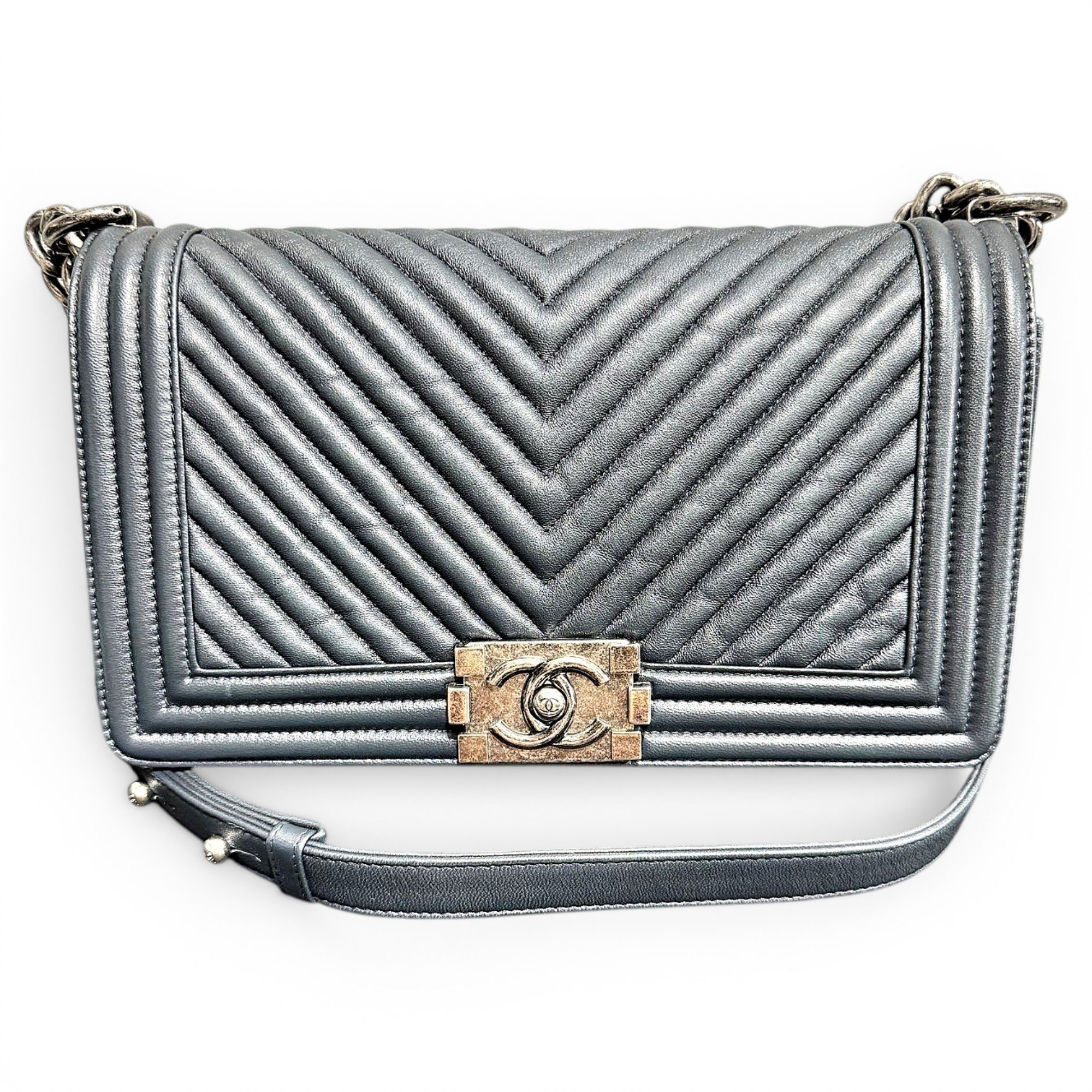 Boy leather crossbody bag