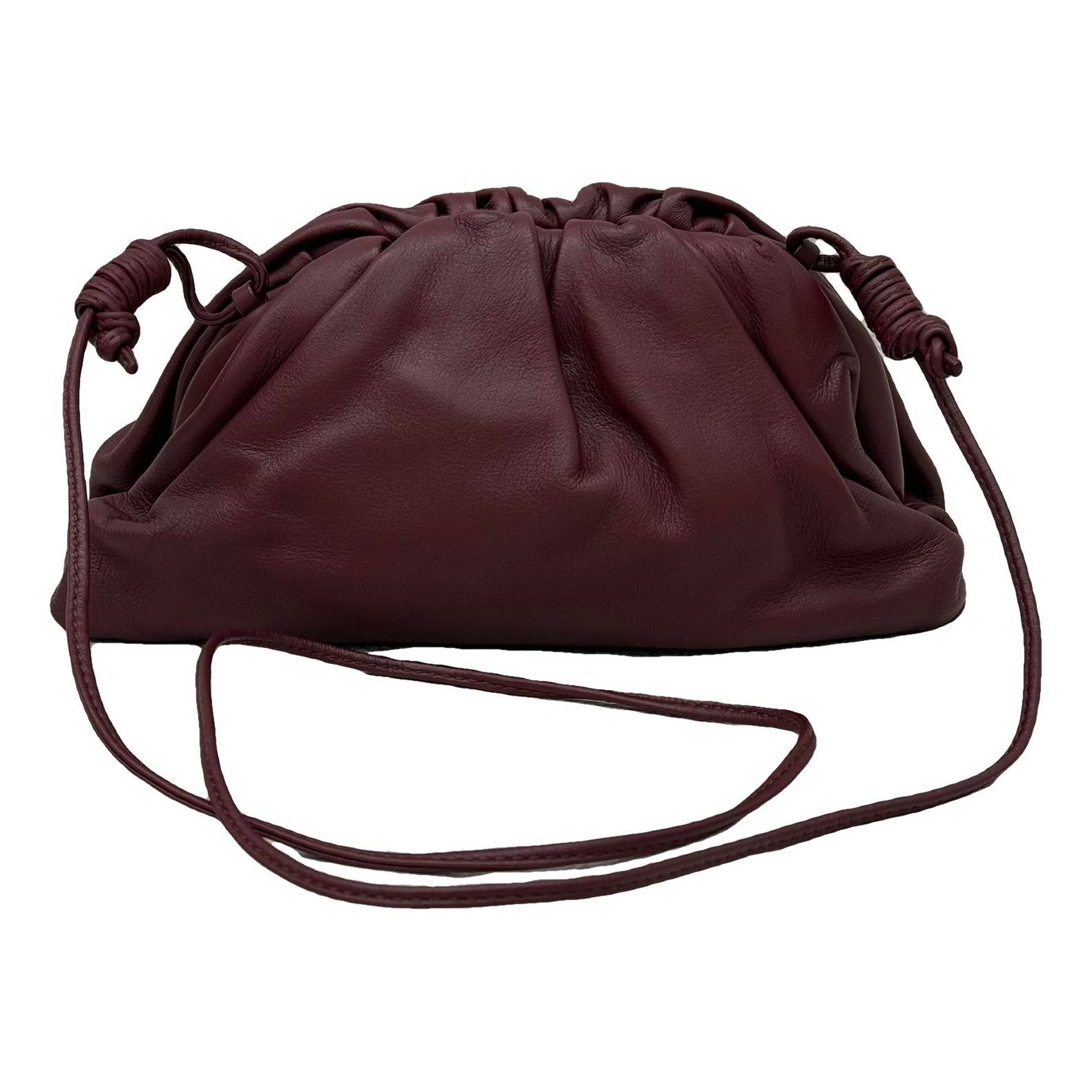 Pouch leather handbag