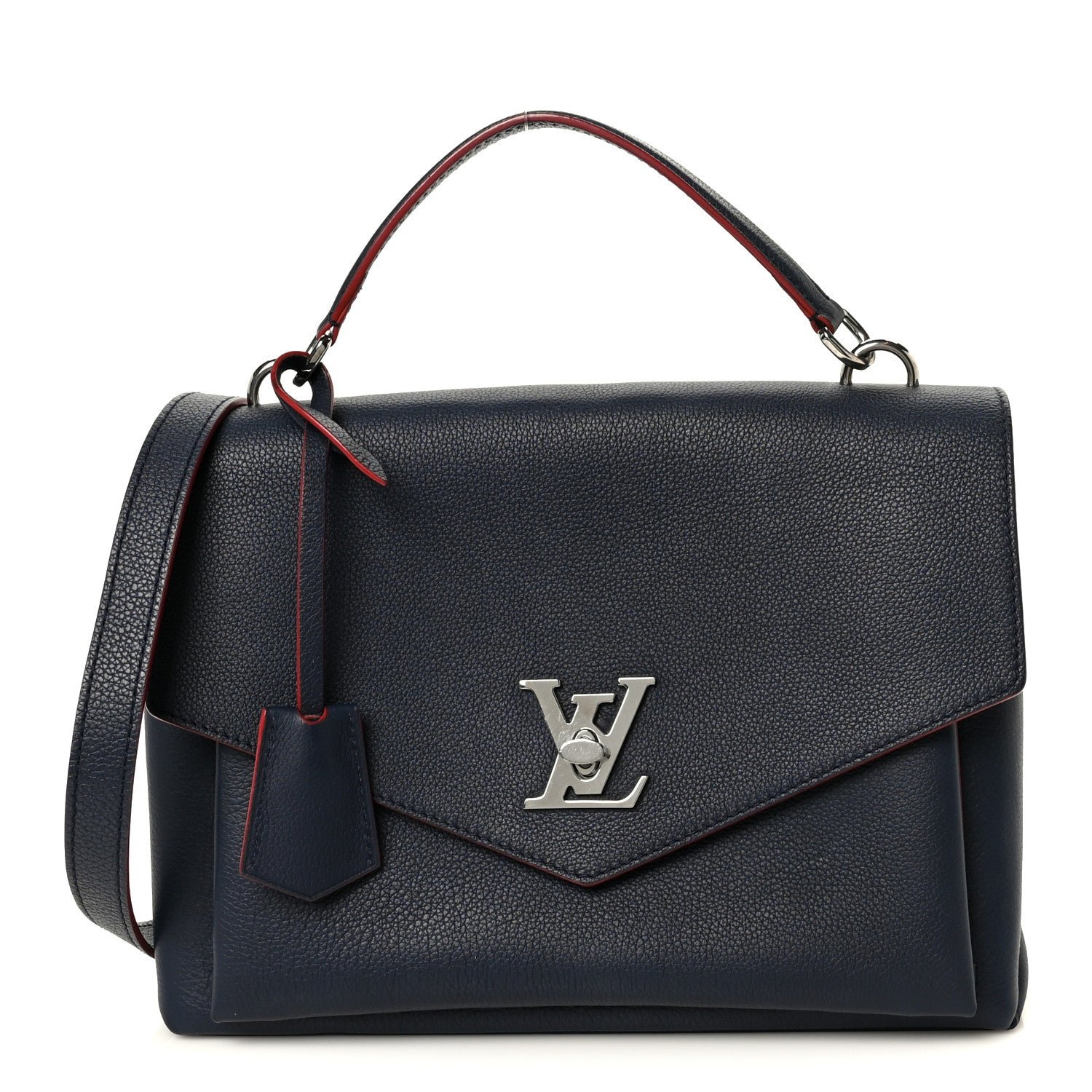 Louis Vuitton Louis Vuitton Soft Calfskin My Lockme Top Handle Marine Rouge