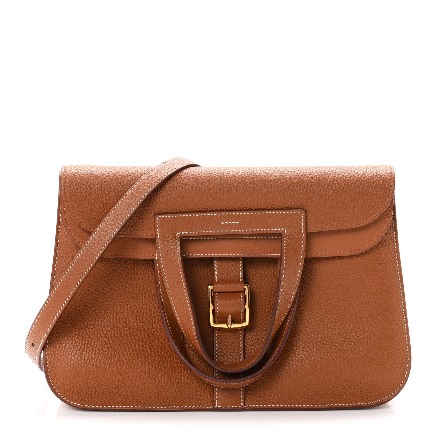 Hermes Taurillon Clemence Halzan 31 Gold