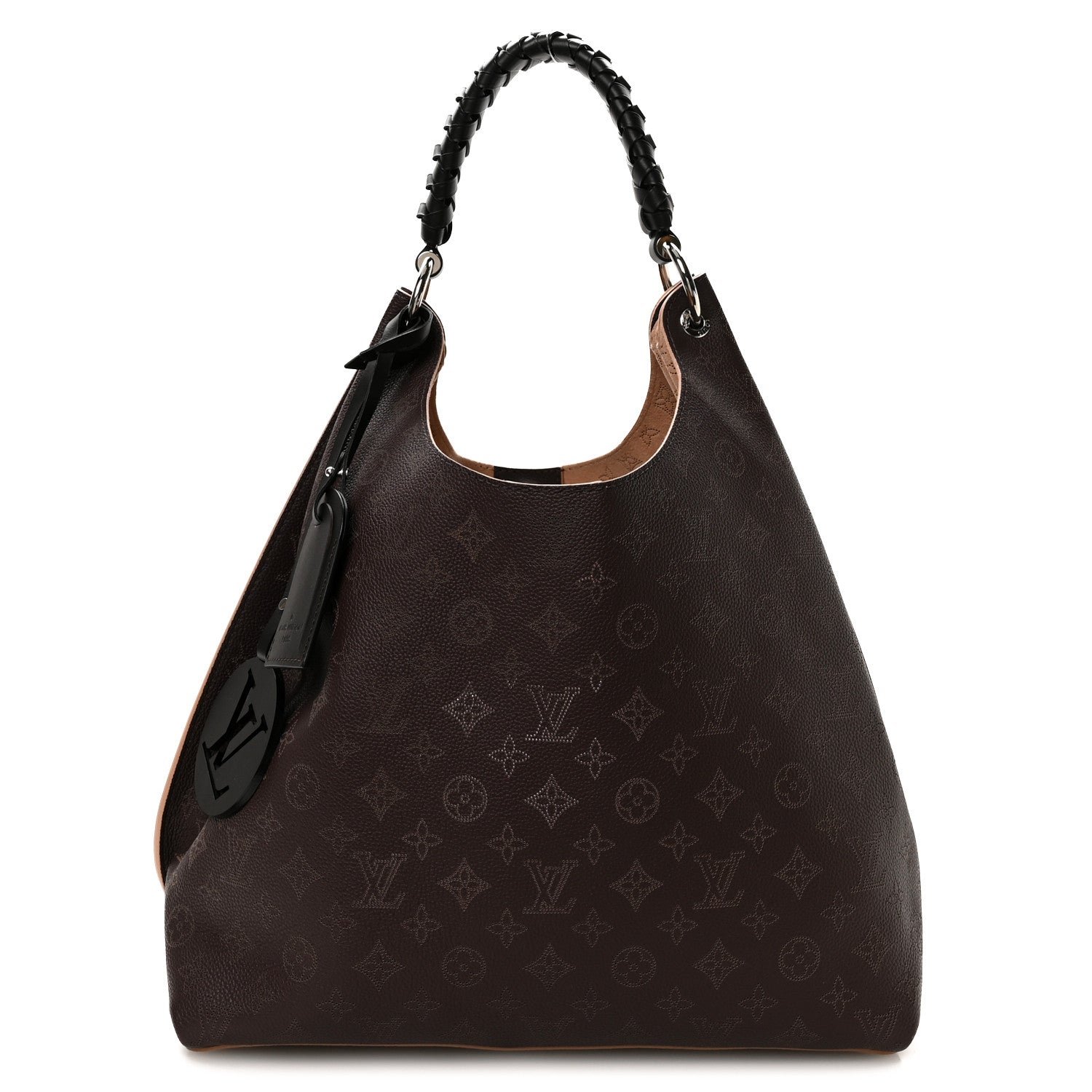 Louis Vuitton Mahina Carmel Hobo Chocolate