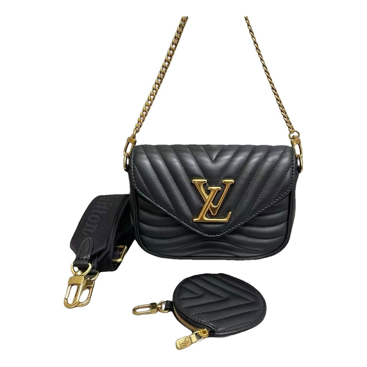 Multi-Pochette New Wave leather handbag