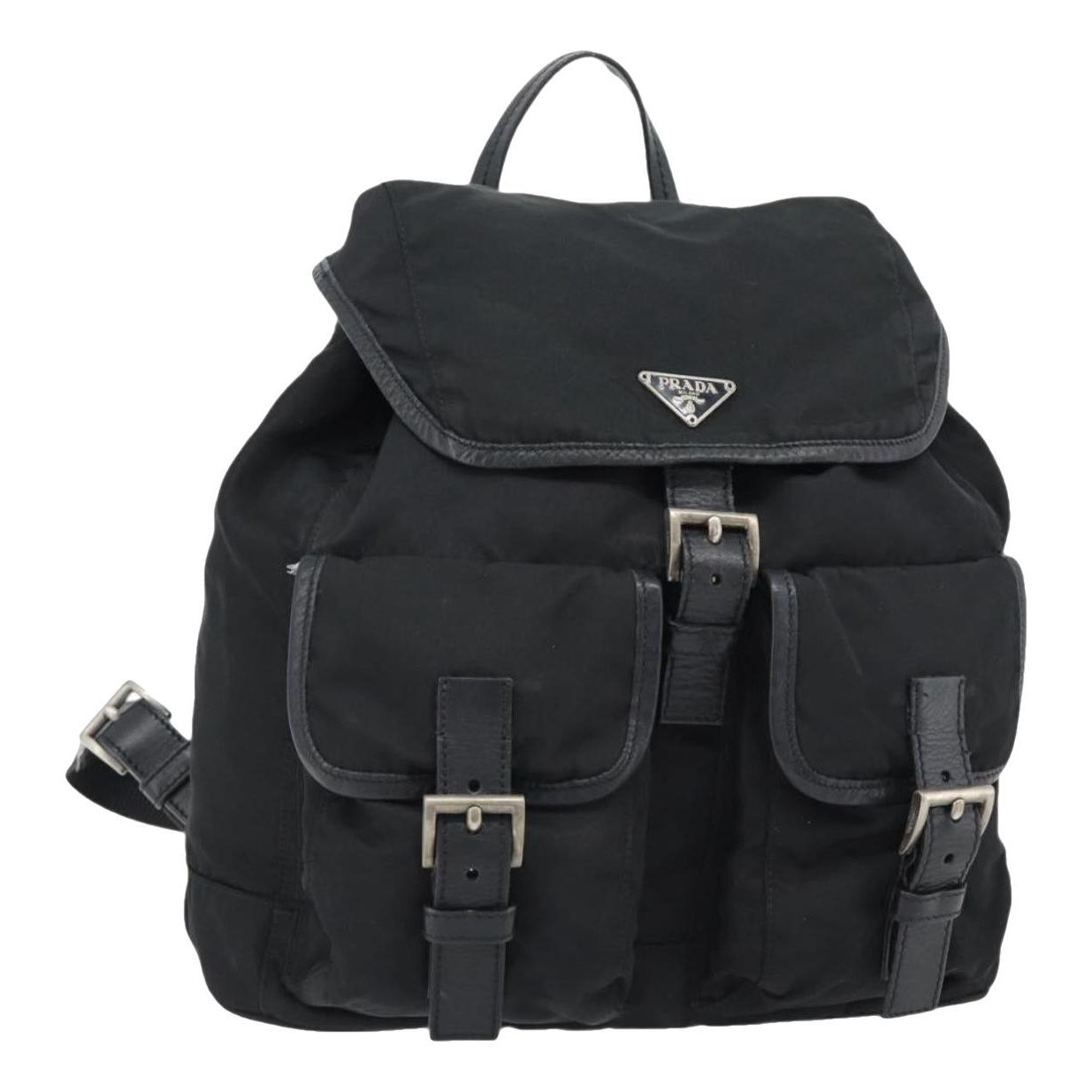 Leather backpack