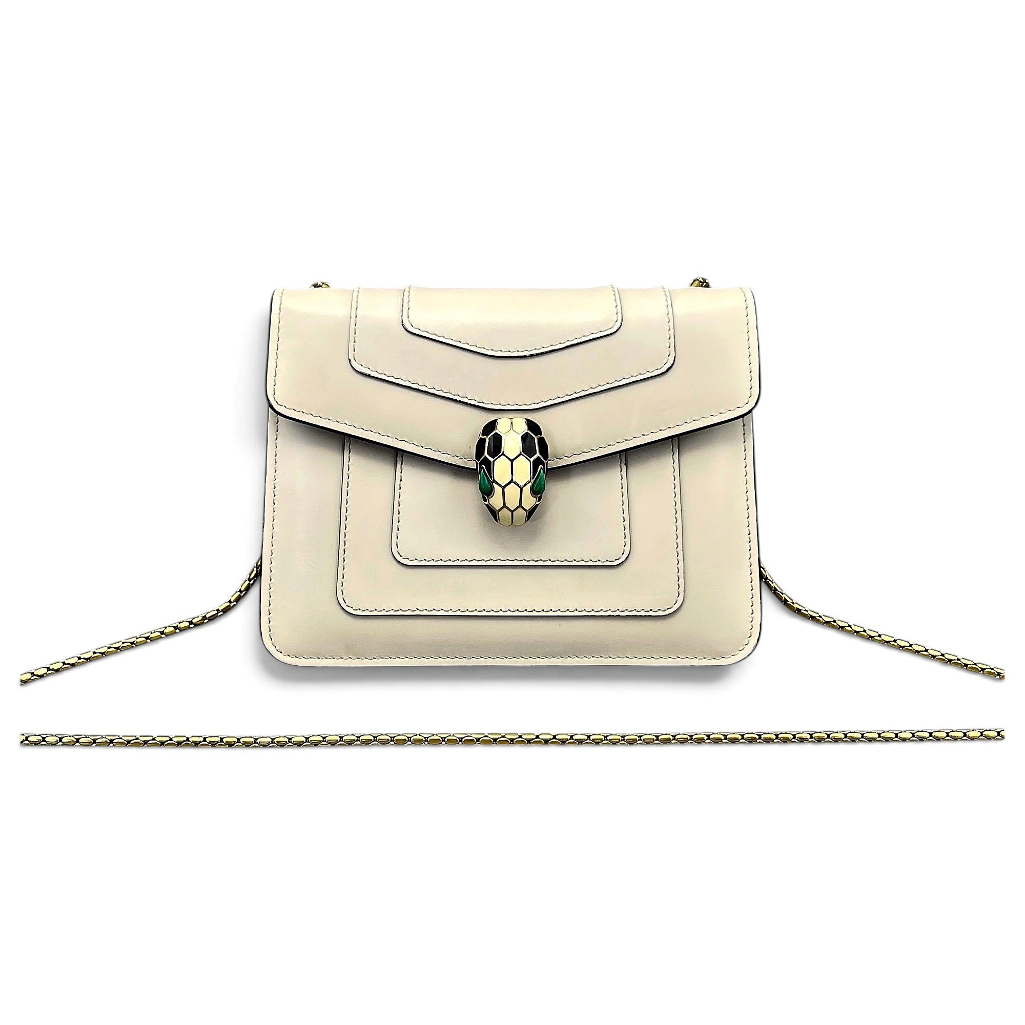 Serpenti leather handbag