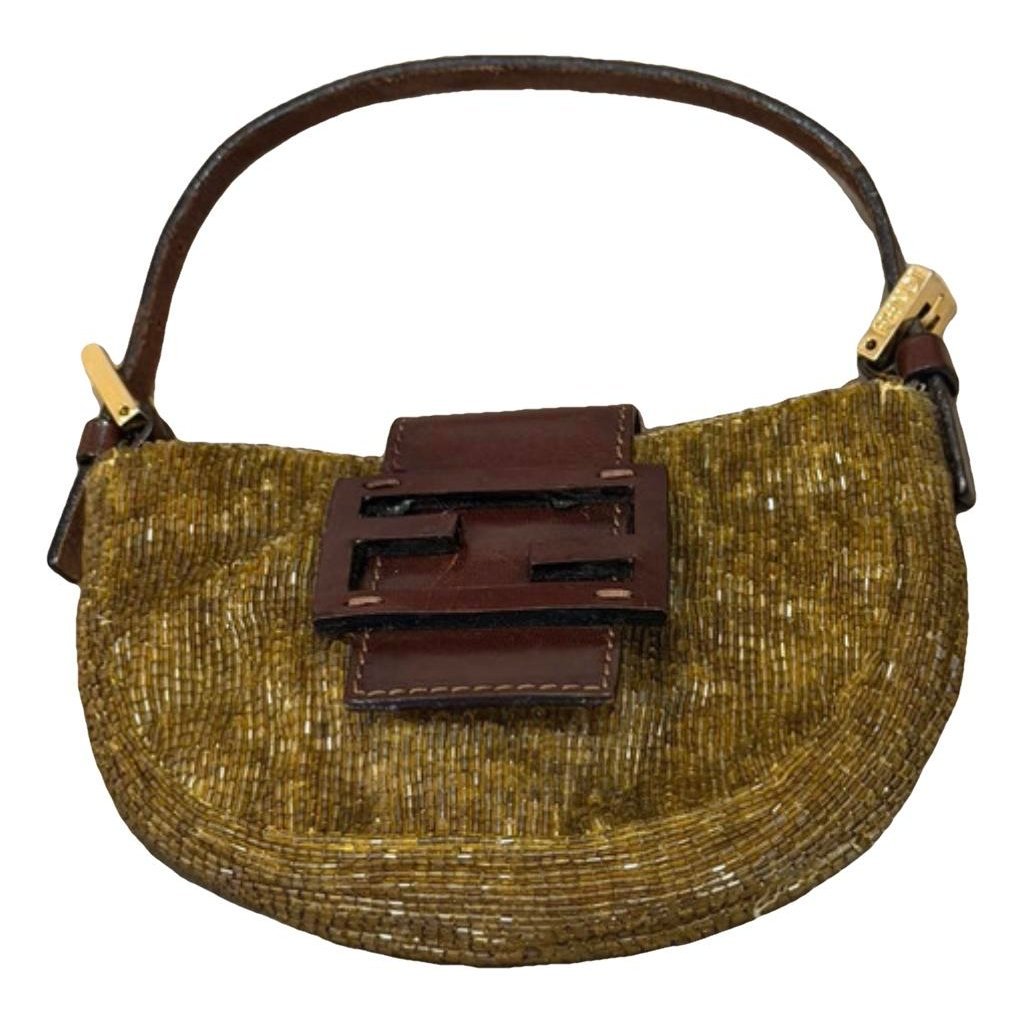 Croissant Vintage glitter handbag