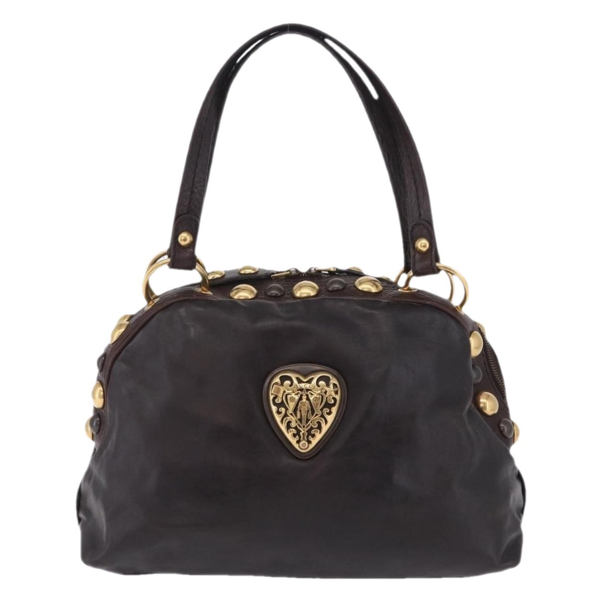 Dôme leather handbag