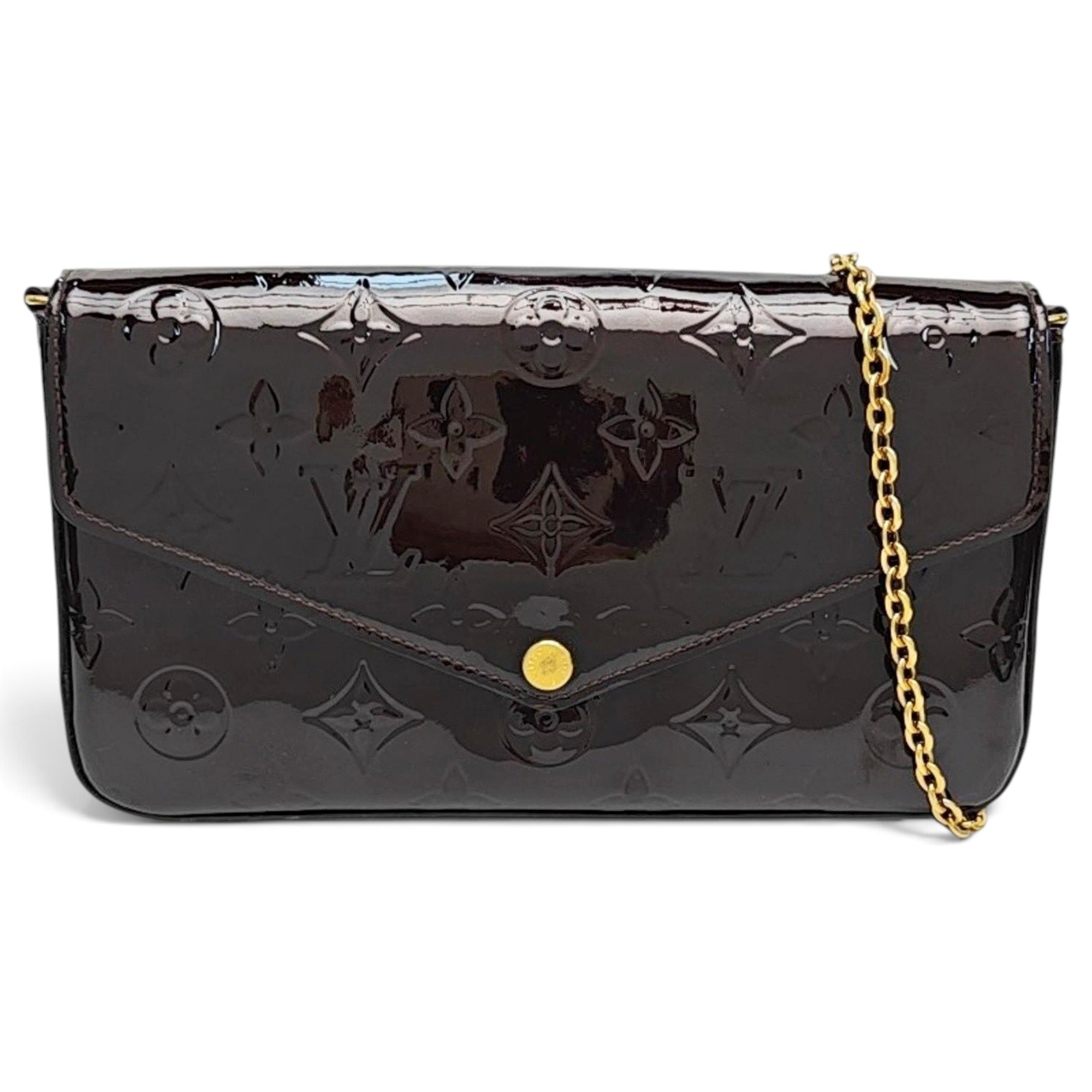 Félicie patent leather handbag