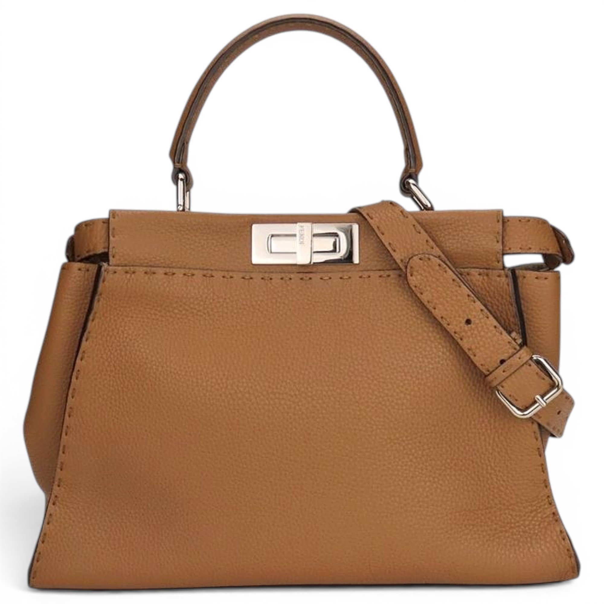 Peekaboo leather handbag