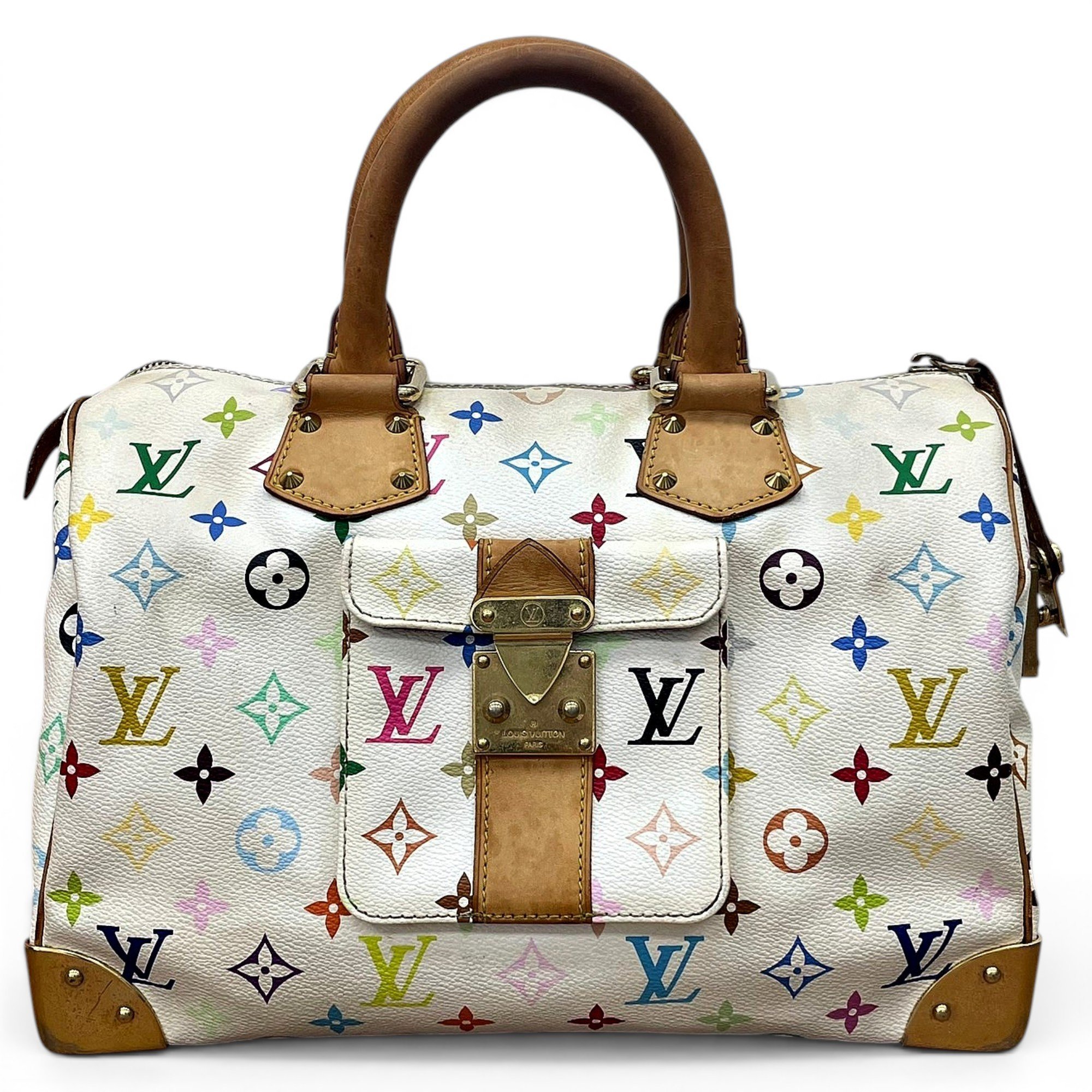 Speedy leather handbag