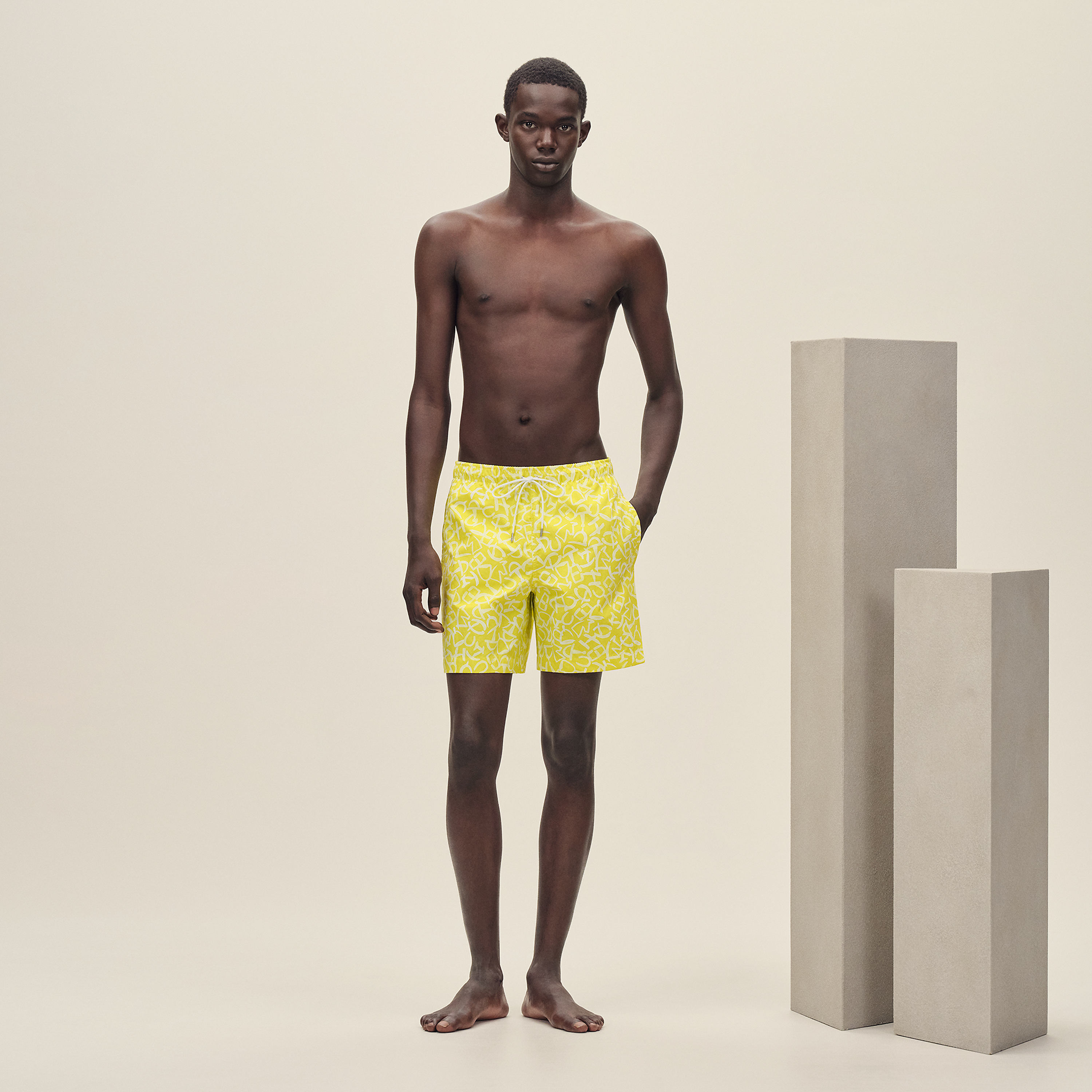 "Calligraphie Equestre" swim trunks